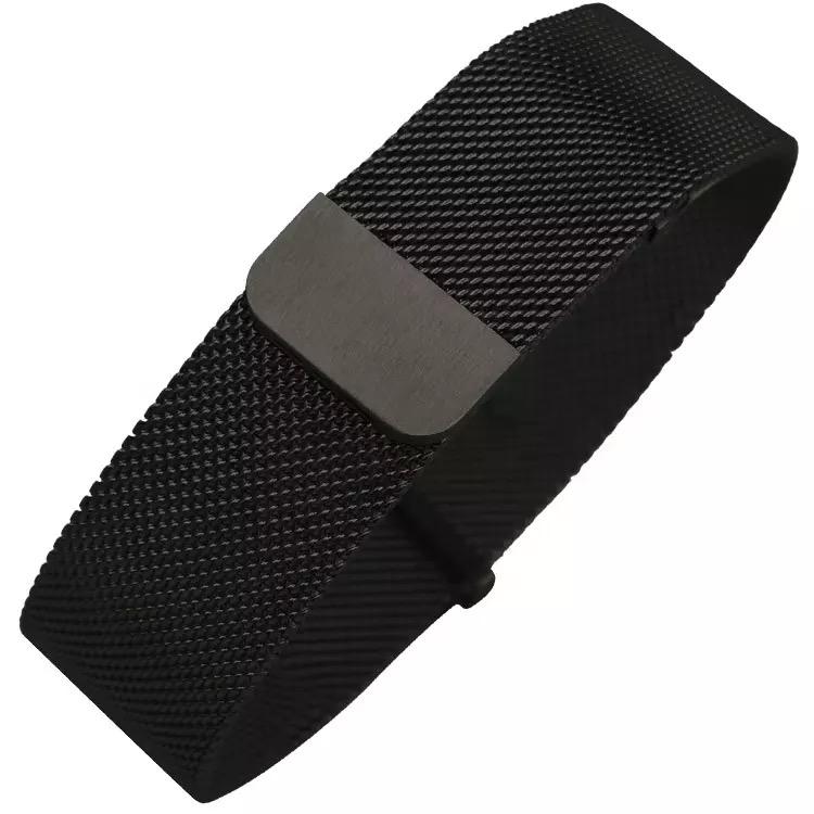 Watch strap Universal WD017B.18 Stainless steel Black 18mm