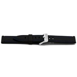 Watch strap Universal XH17 Rubber Black 22mm