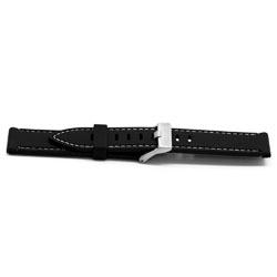 Watch strap Universal XH18 Rubber Black 22mm