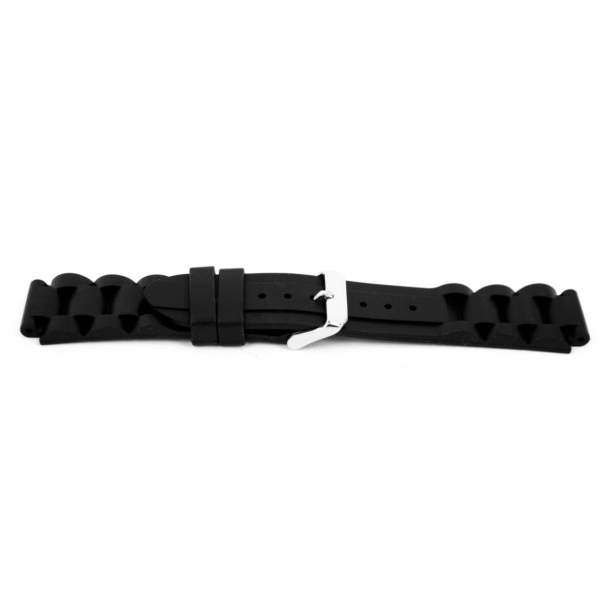 Watch strap Universal XF12 Silicone Black 18mm