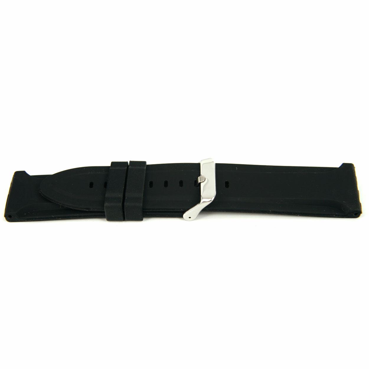 Watch strap Universal XF15 Silicone Black 18mm