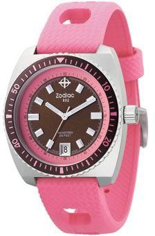 Watch strap Zodiac ZO2270 Rubber Pink 20mm