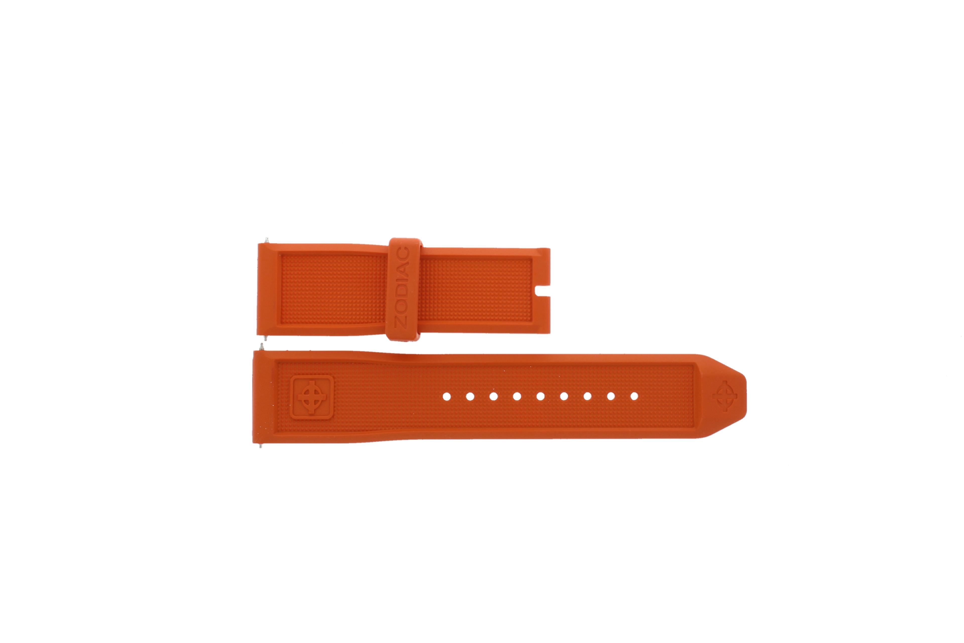 Watch strap Zodiac ZO8535 Rubber Orange 24mm