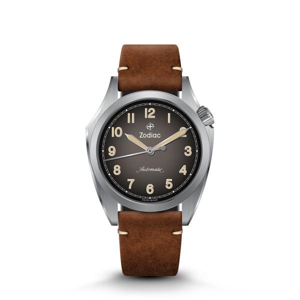 Watch strap Zodiac ZO9710 Leather Brown 20mm