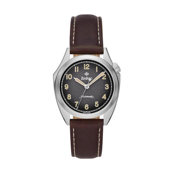 Watch strap Zodiac ZO9712 Leather Brown 20mm