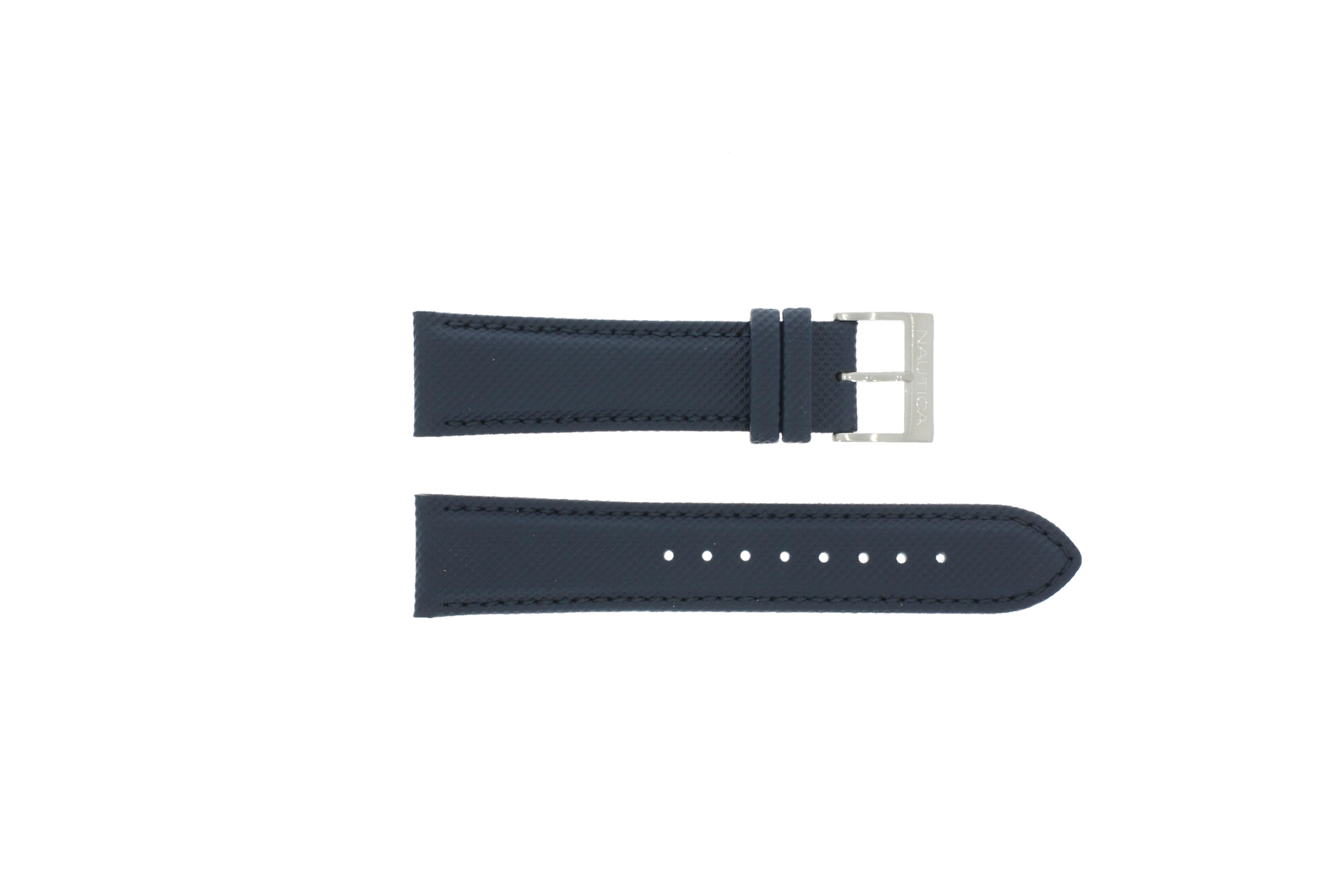 Watch strap Nautica A14669G / A18644G Rubber Blue 22mm