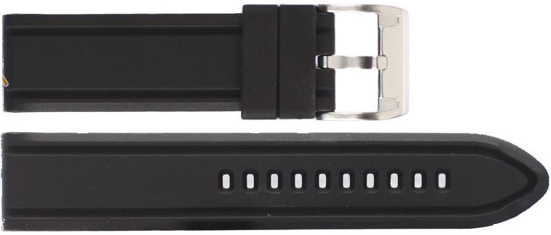 Watch strap Fossil AM4161 / AM4163 Rubber Black 22mm