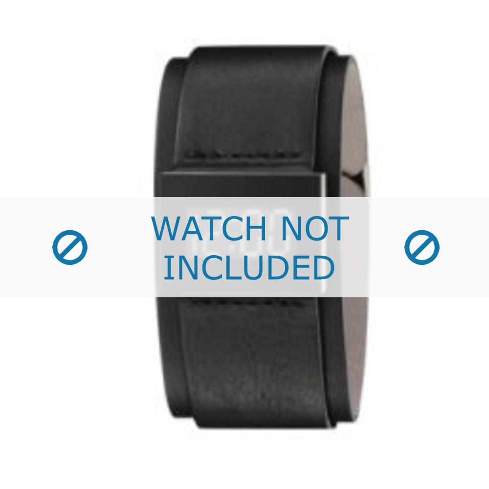 Armani watch strap AR-7000 Leather Black