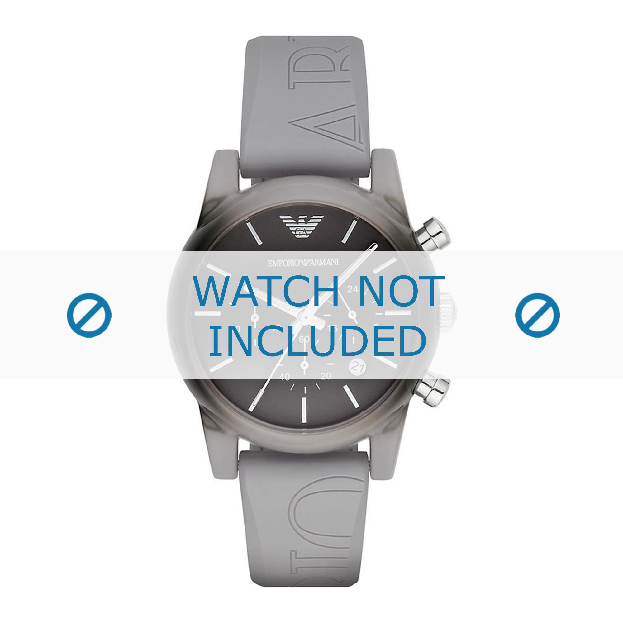 Armani watch strap AR1063 Silicone Grey 20mm