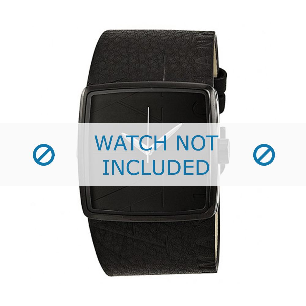 Watch strap Armani Exchange AX6002 Leather Black 18mm