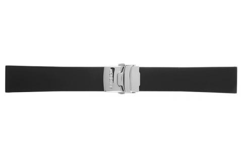 Watch strap Mondaine BM20067 Rubber Black 22mm