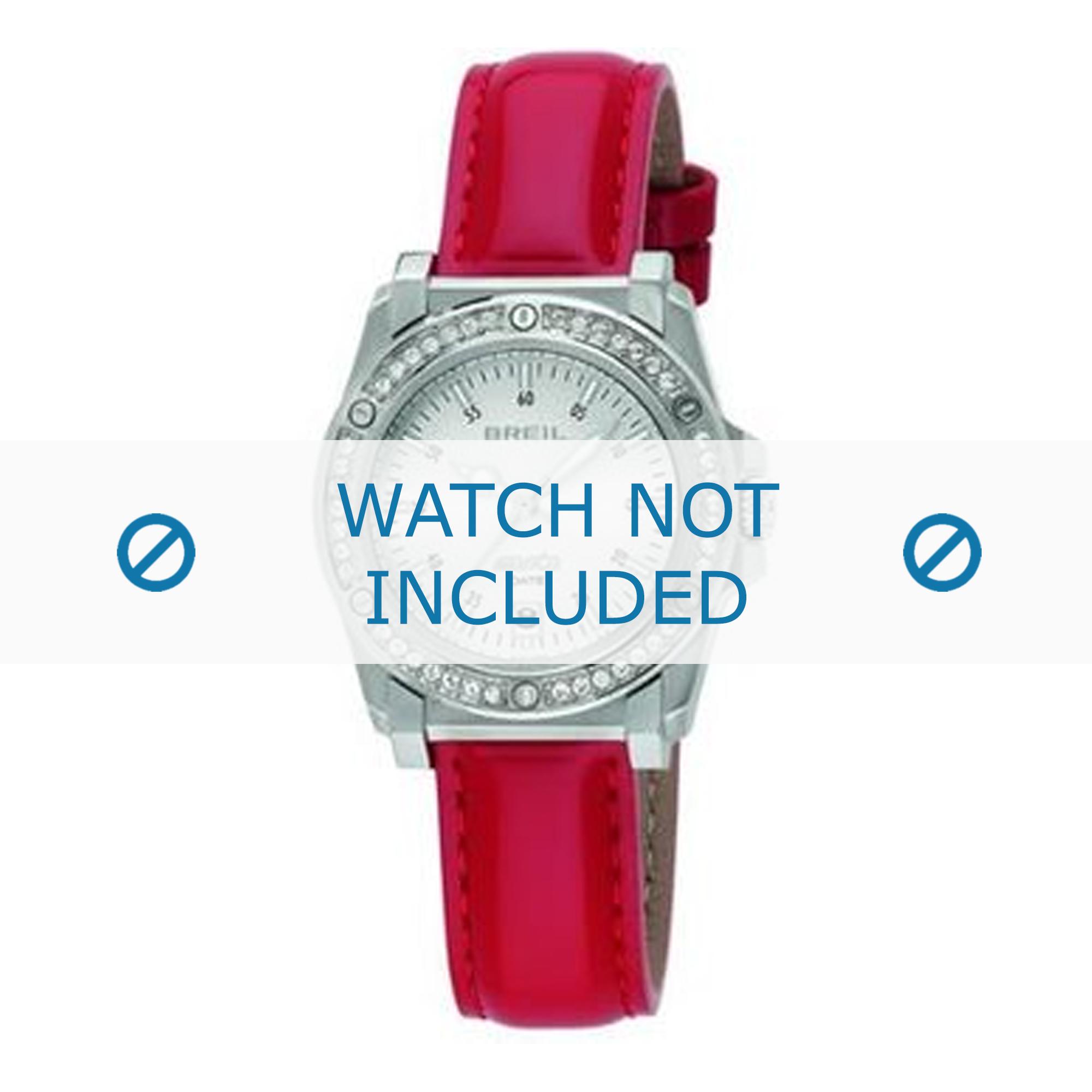 Breil watch strap TW0798 Leather Red 16mm + red stitching