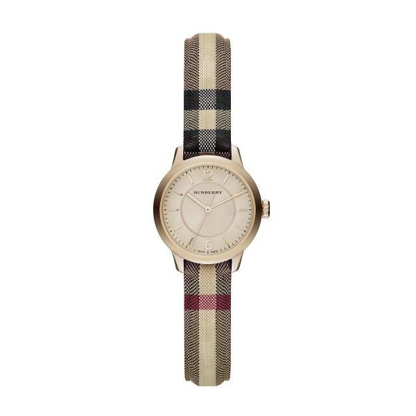 Watch strap Burberry BU10201 Leather Multicolor 12mm