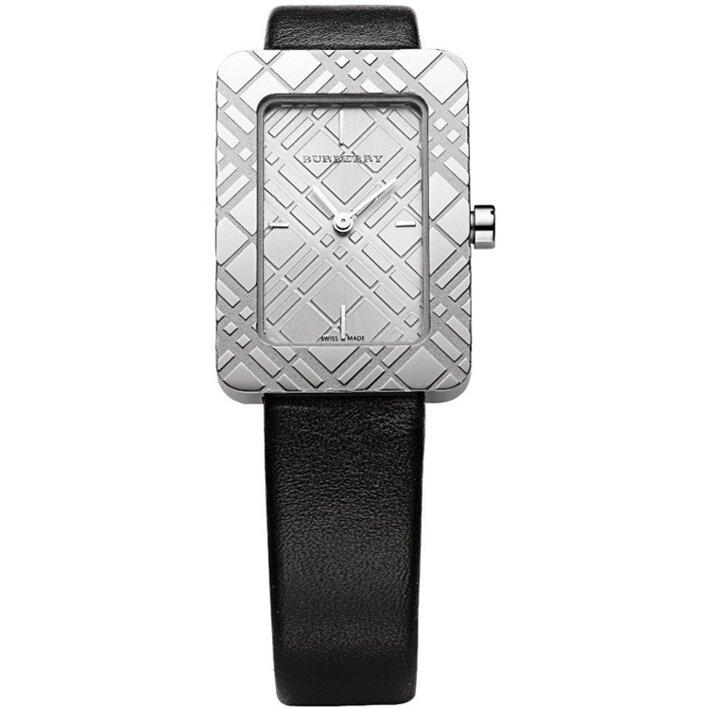 Watch strap Burberry BU1150 Leather Black