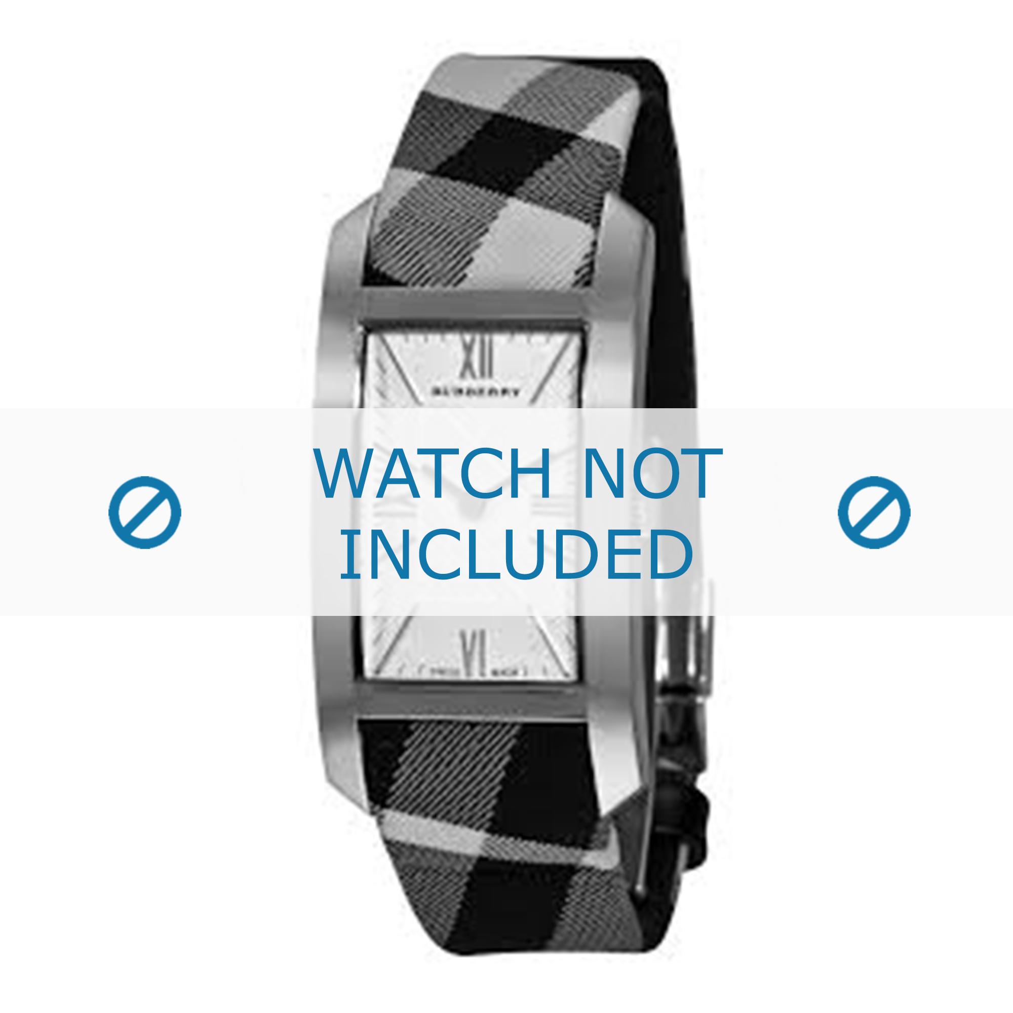 Watch strap Burberry BU1077 / BU1079 Leather/Plastic Multicolor 18mm