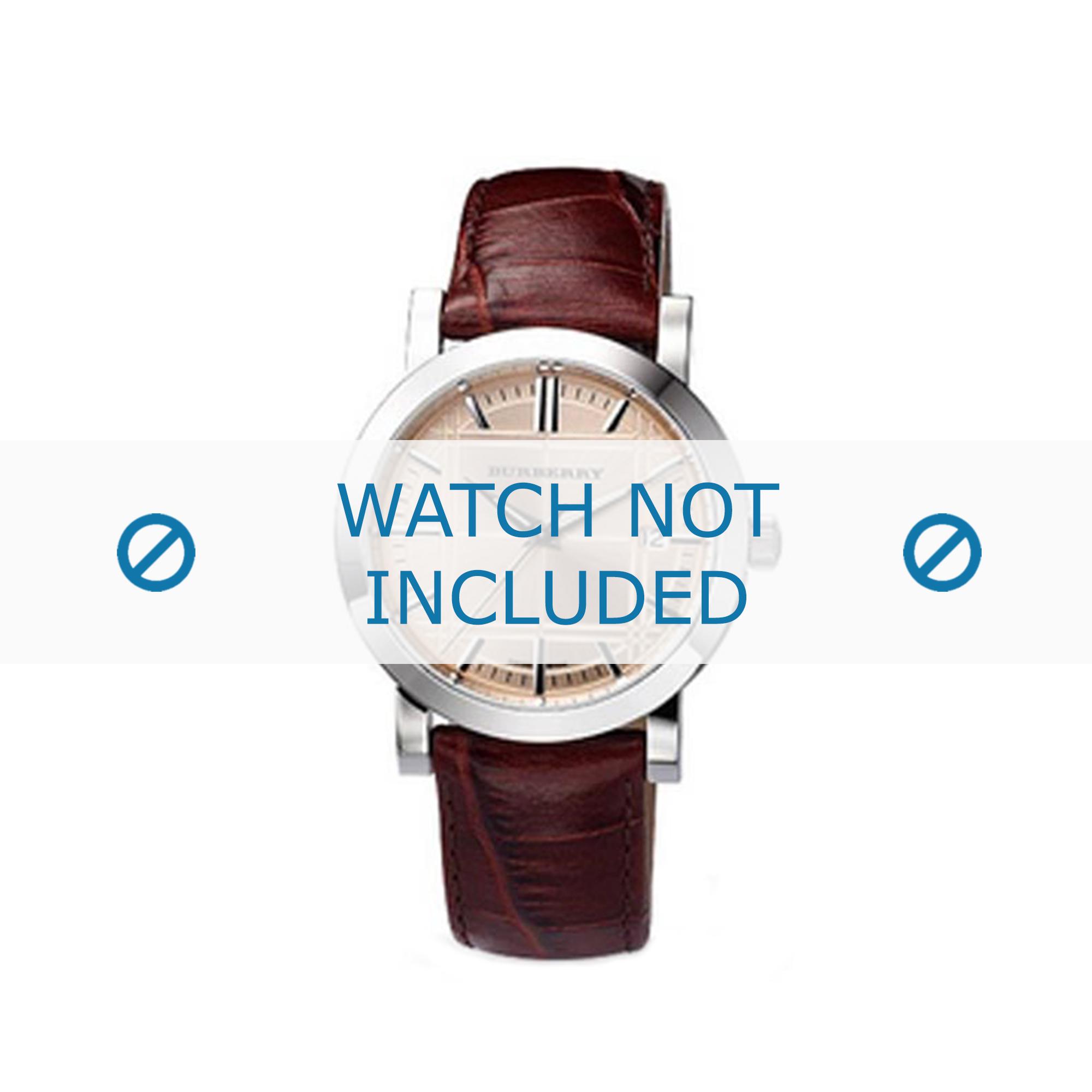 Watch strap Burberry BU1356 Leather Brown 20mm