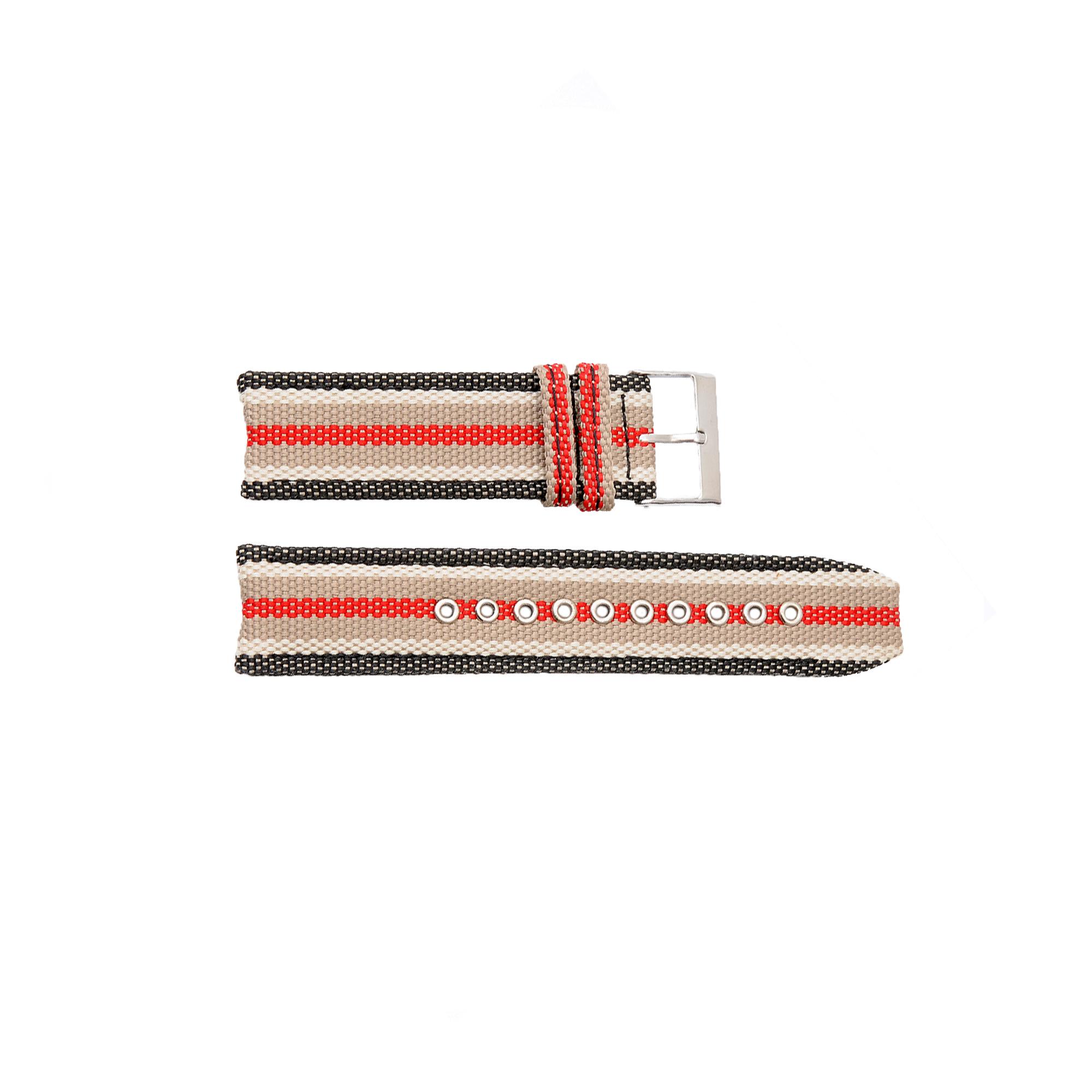 Watch strap Burberry BU7601 / BU7600 Canvas Multicolor 22mm