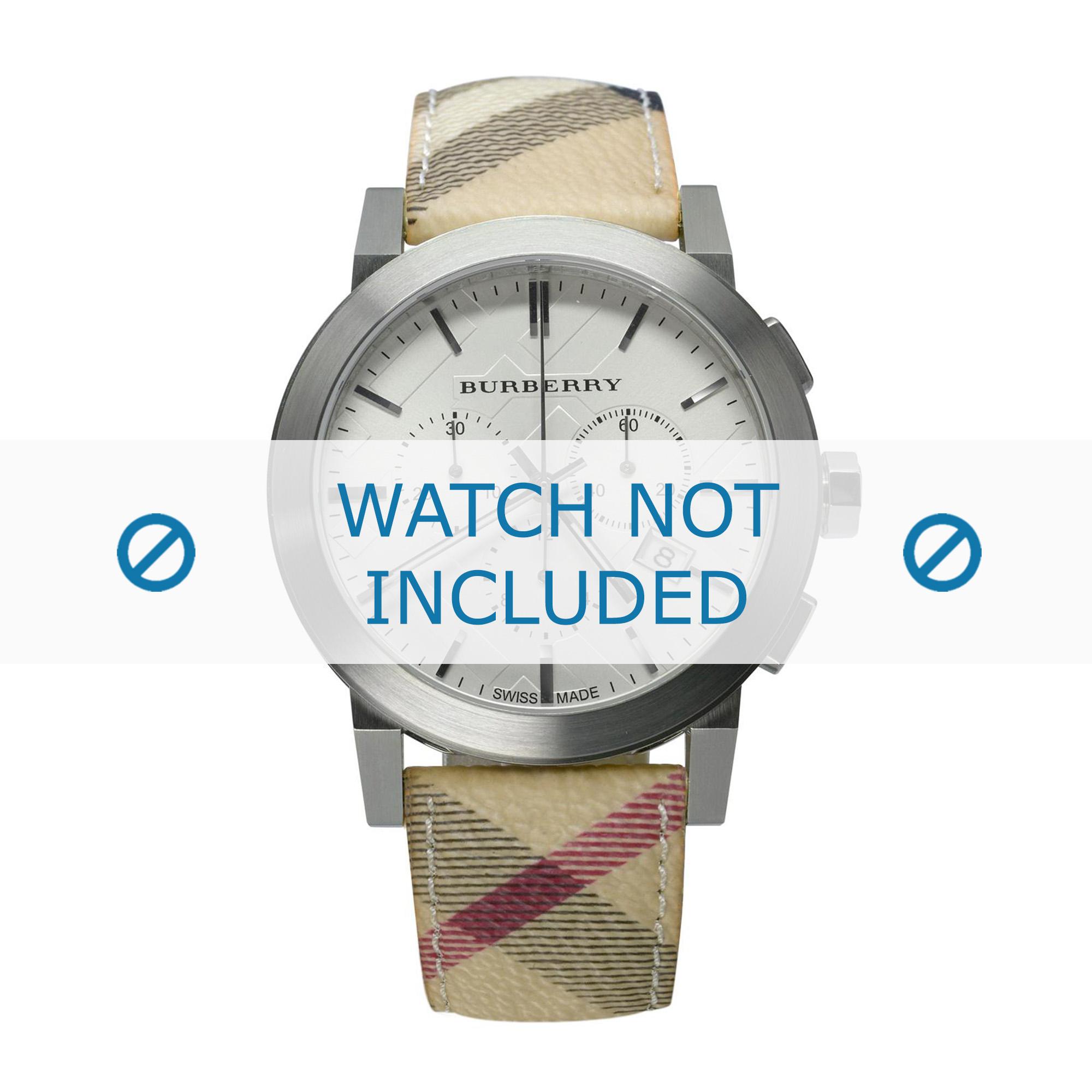 Watch strap Burberry BU9360 Leather Multicolor 22mm