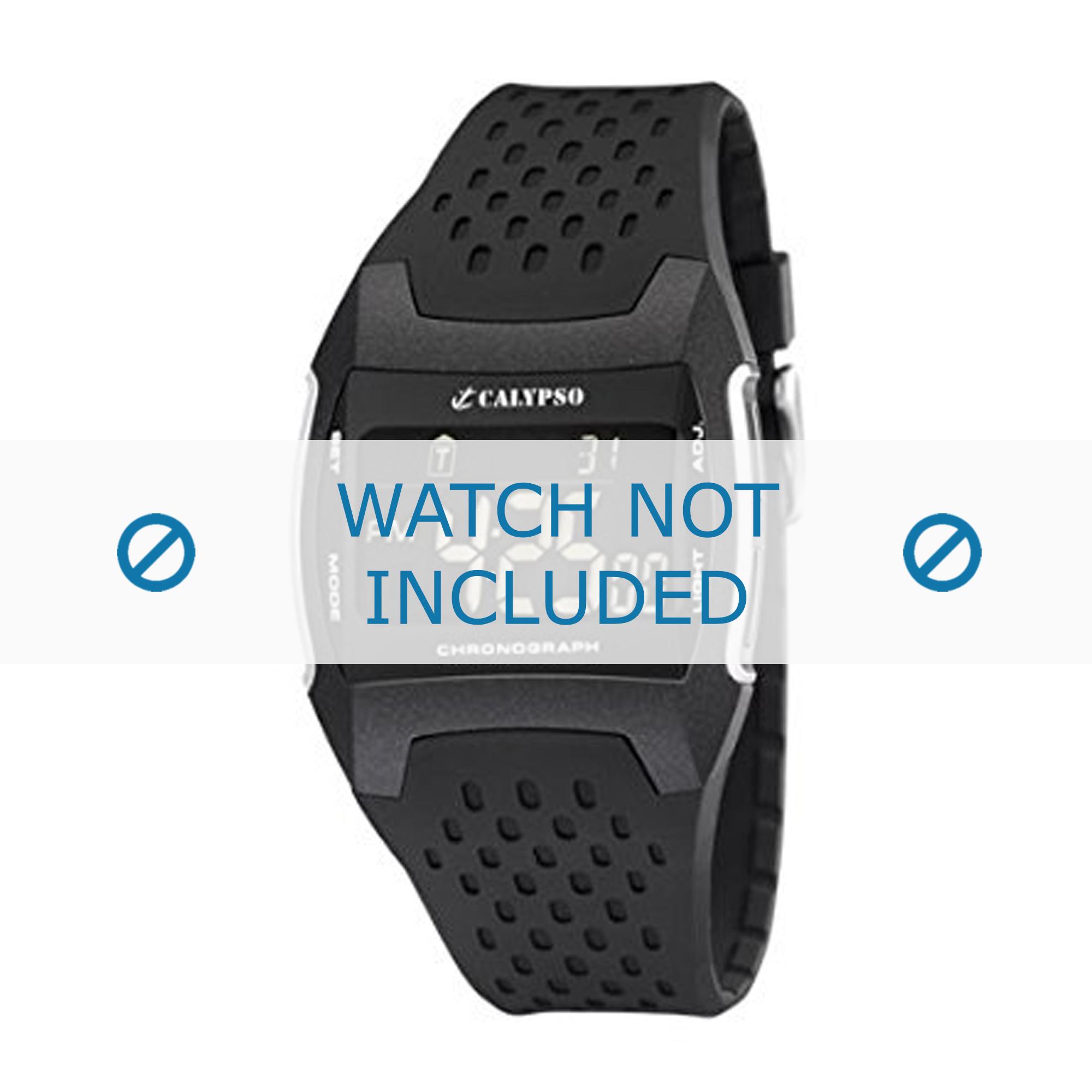 Watch strap Calypso K5563/1 Rubber Black 26mm