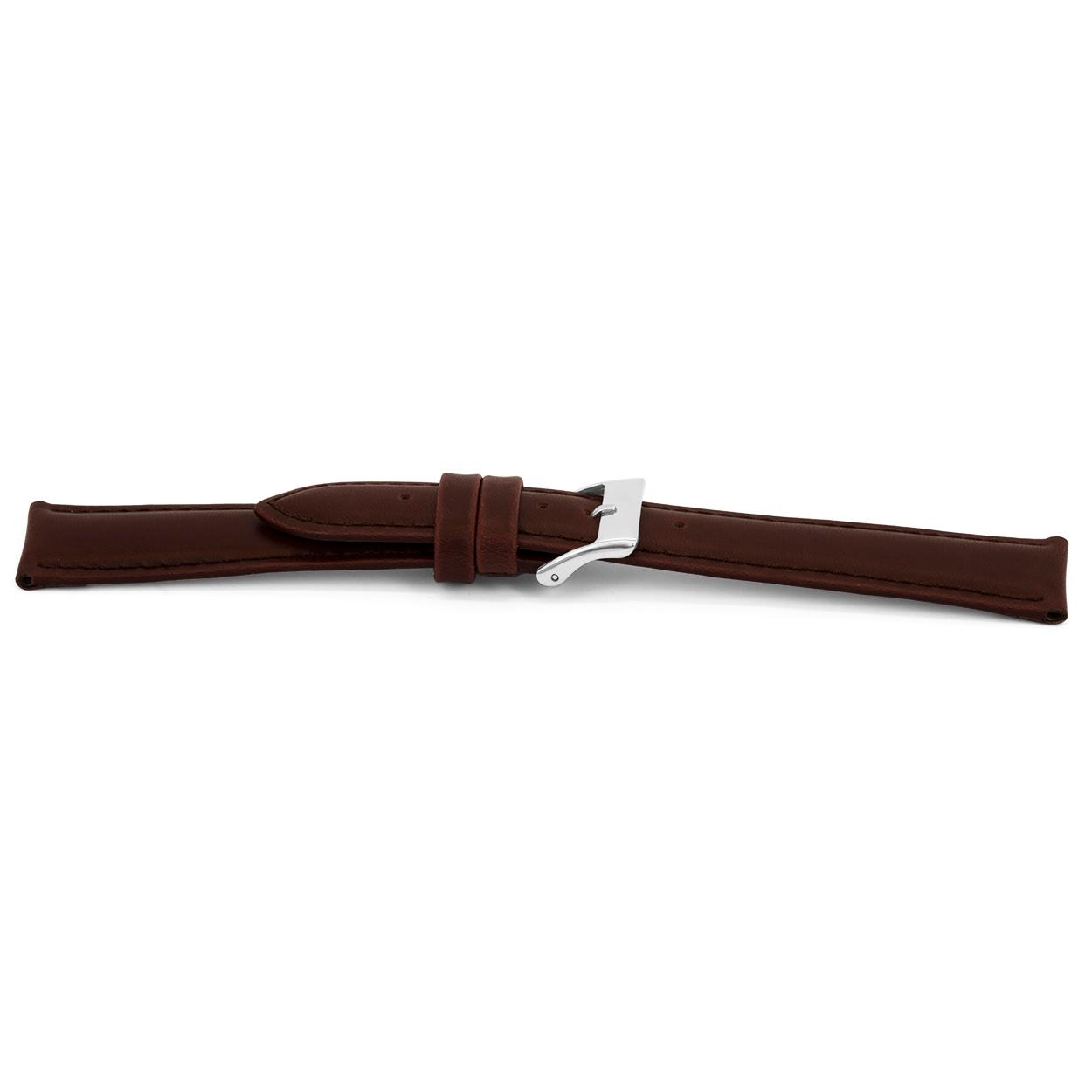 Watch strap Universal D036-XL Leather Brown 14mm