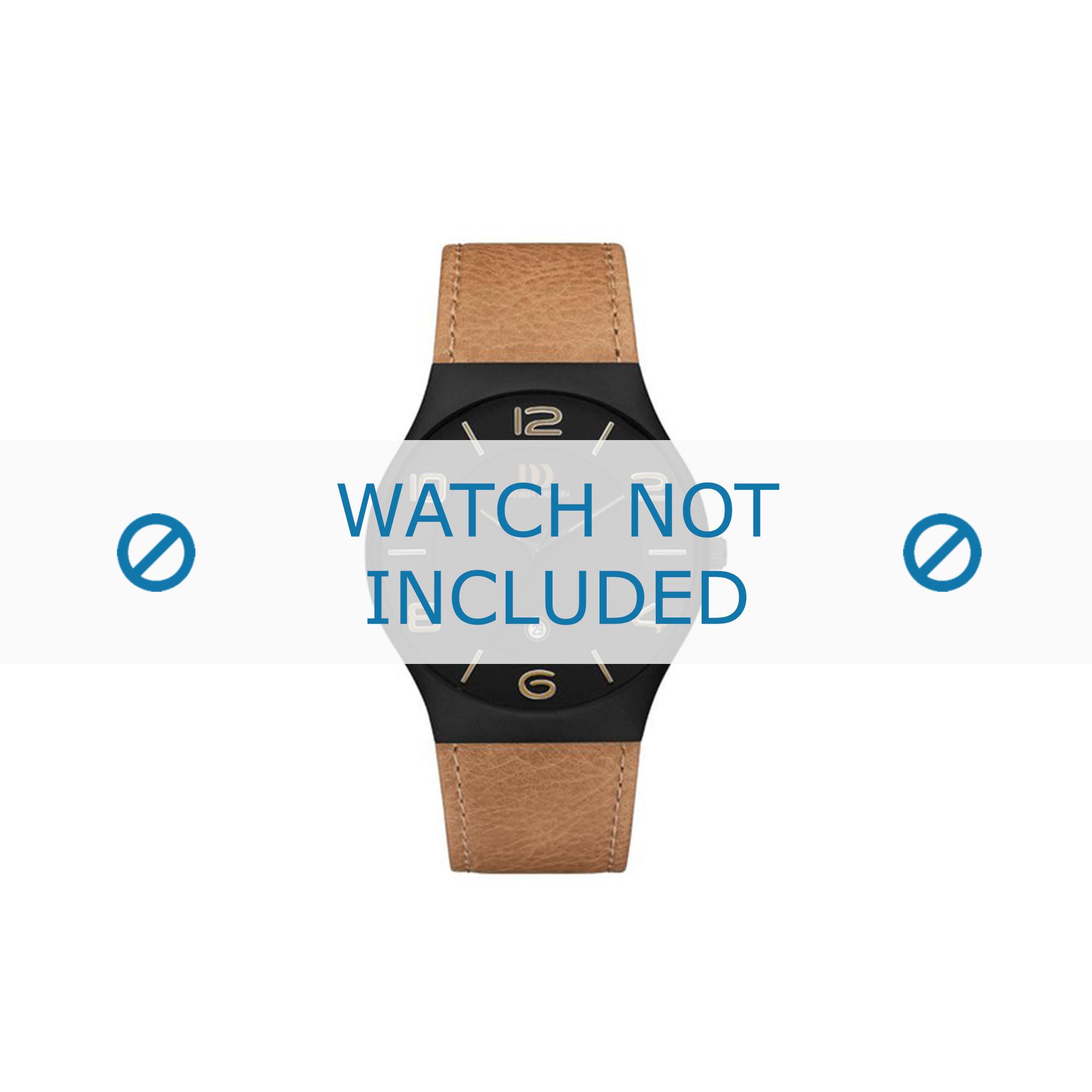 Watch strap Danish Design IQ27Q1106 Leather Cognac 24mm