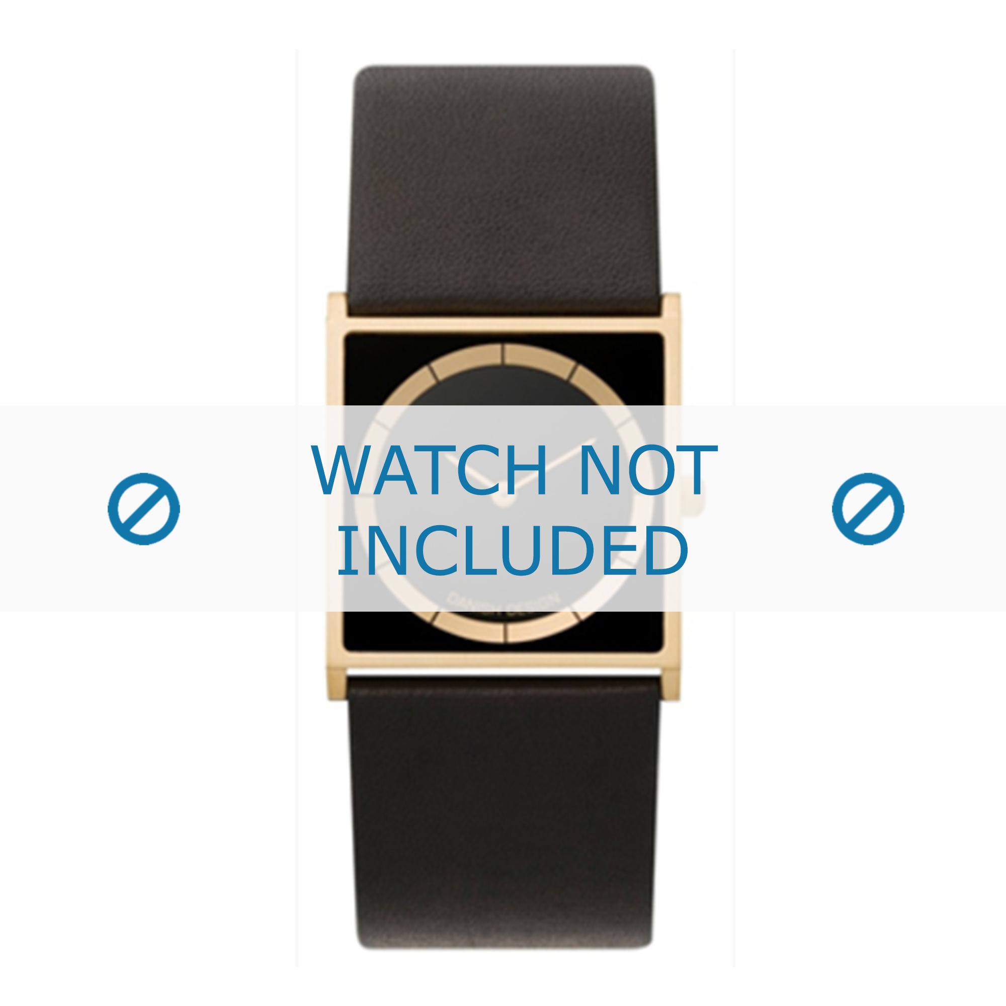 Watch strap Danish Design IV15Q826 Leather Black 27mm