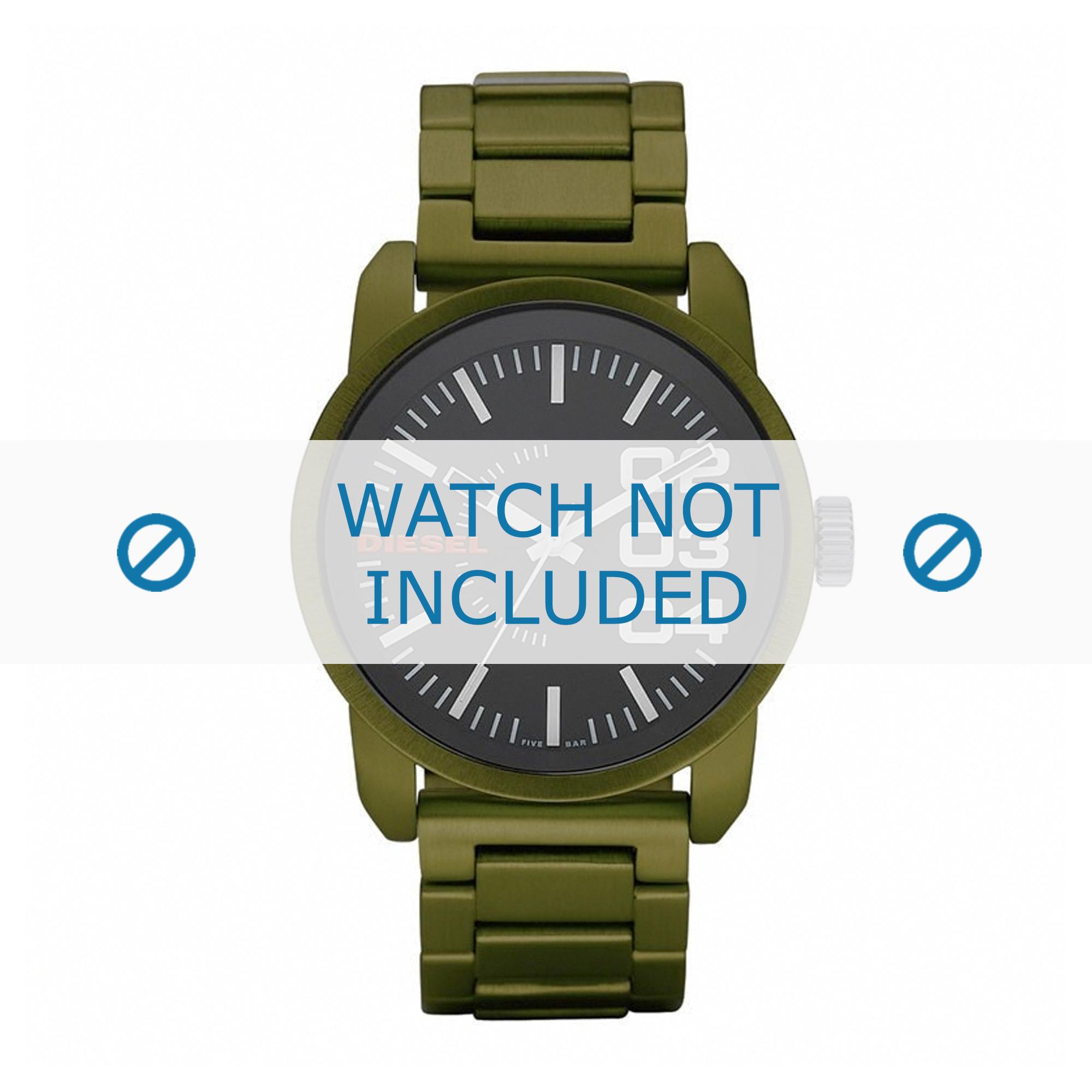 Diesel watch strap DZ1469 Aluminum Green 24mm