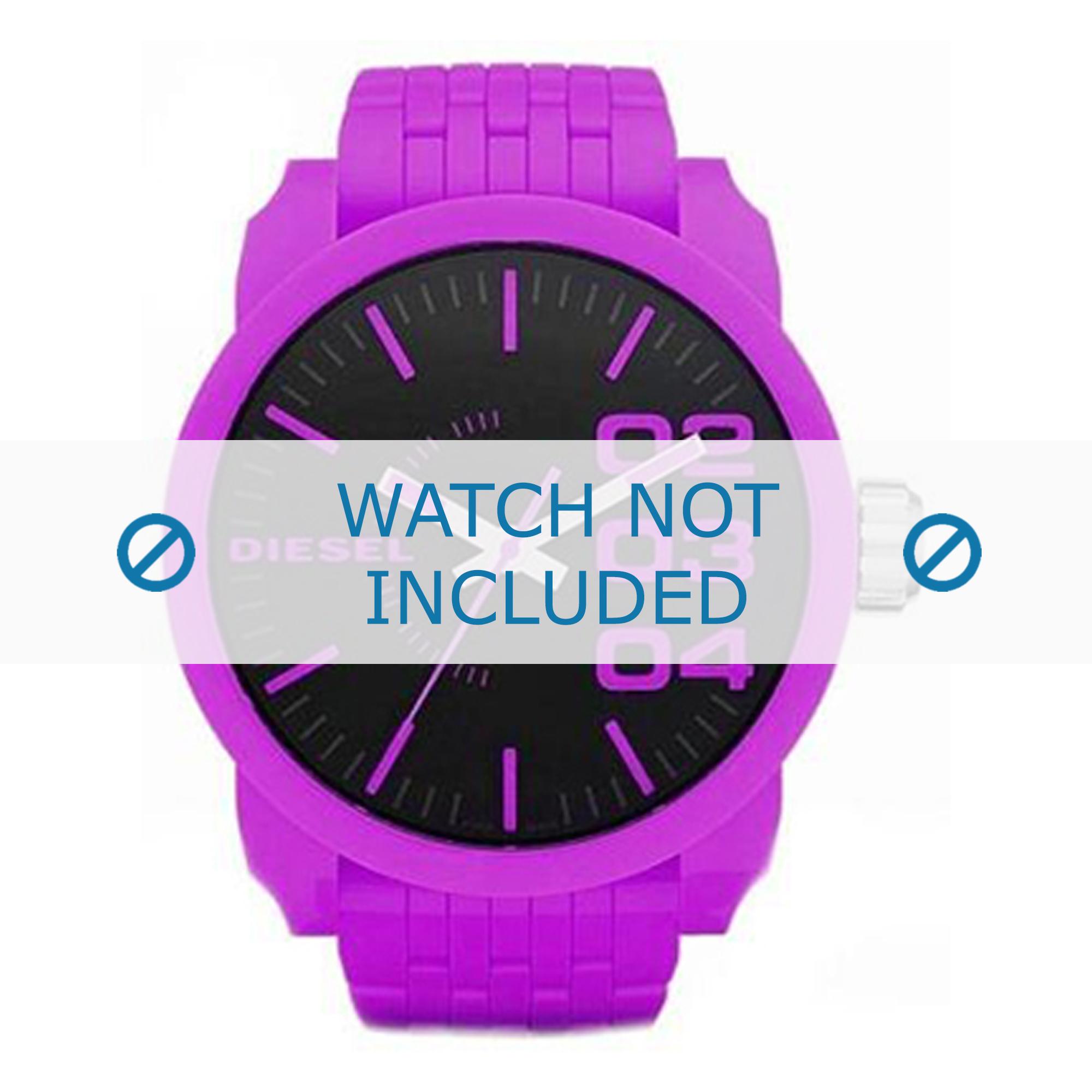 Diesel watch strap DZ1519 Plastic Purple 28mm