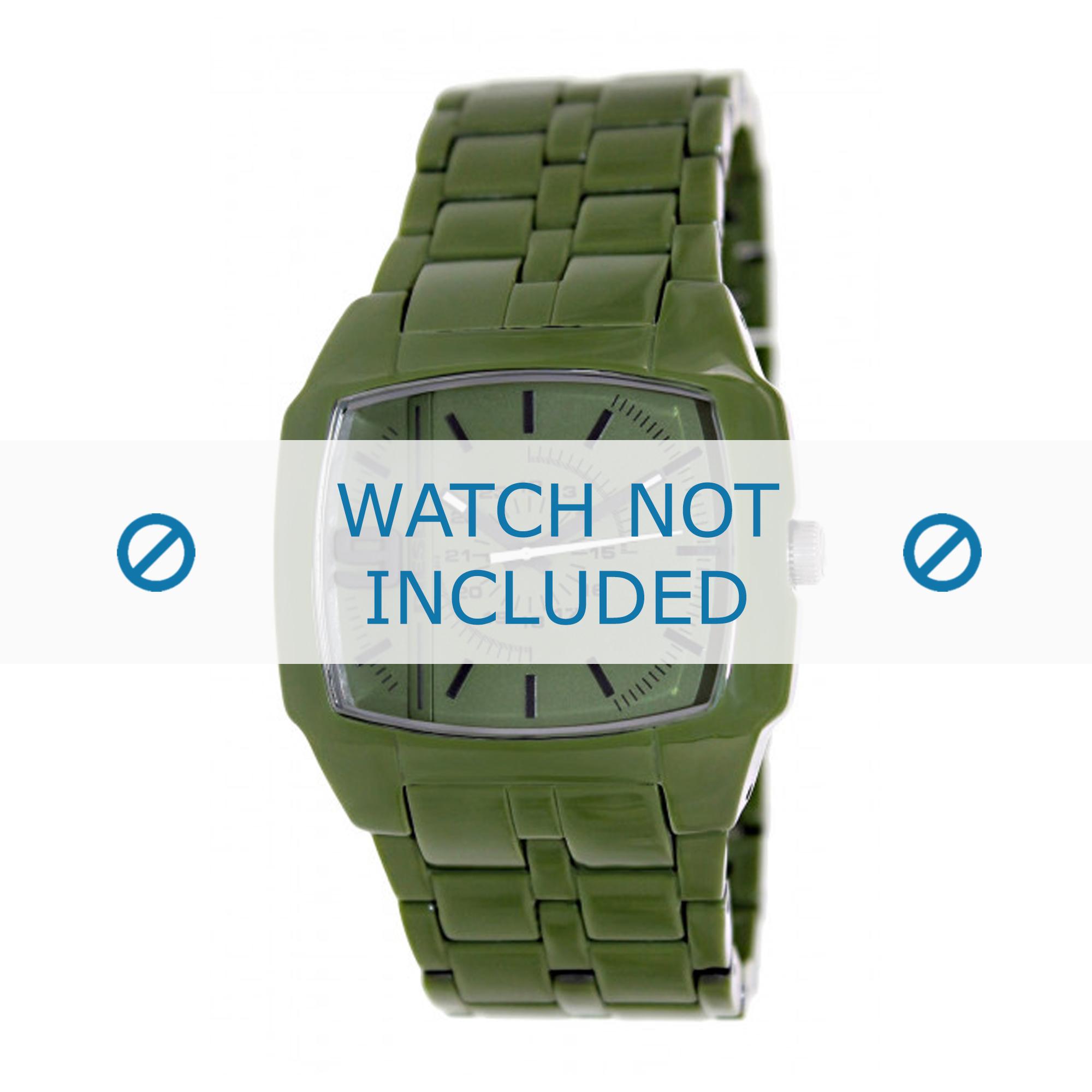 Diesel watch strap DZ1550 Plastic Green 21mm