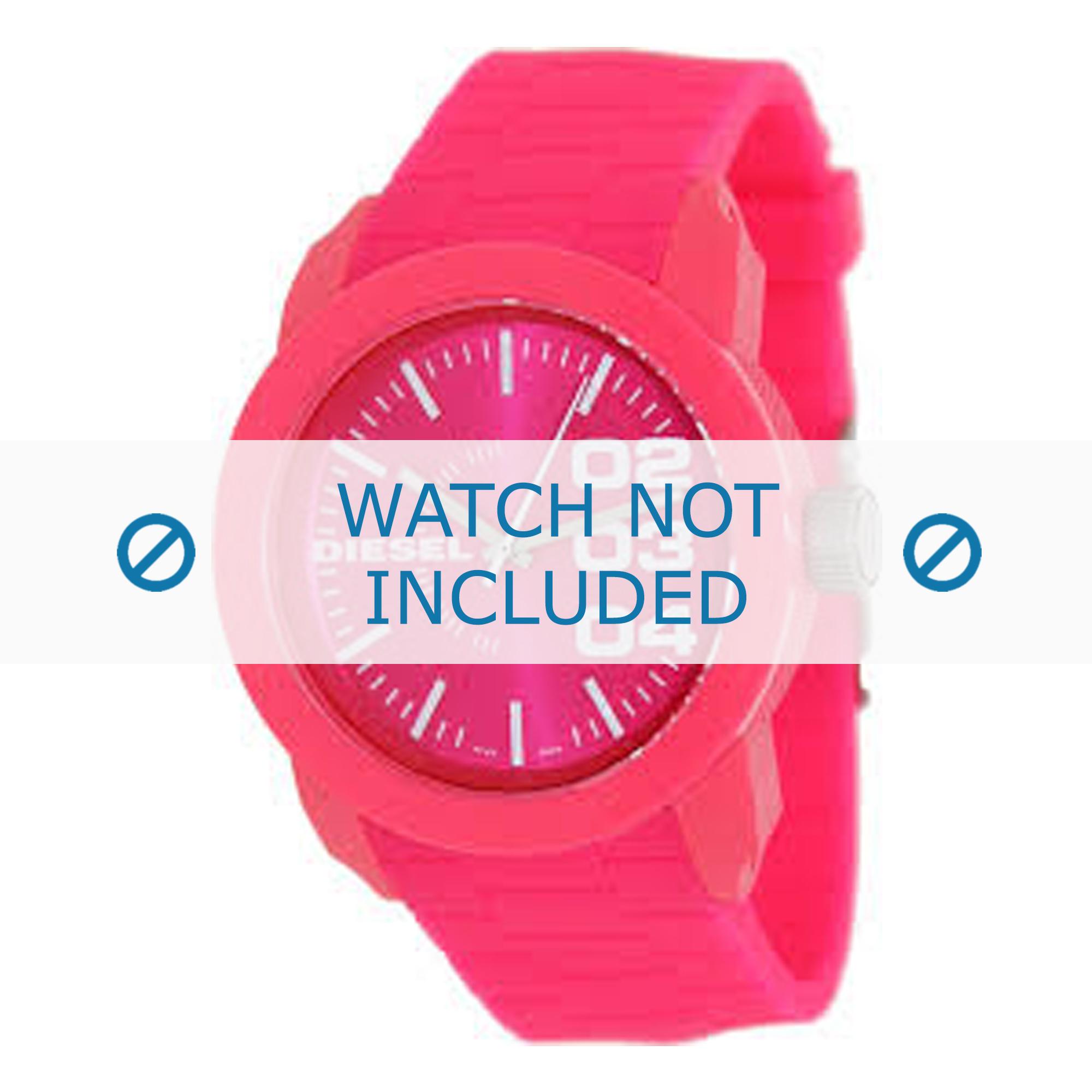 Diesel watch strap DZ1569 Silicone Pink 24mm