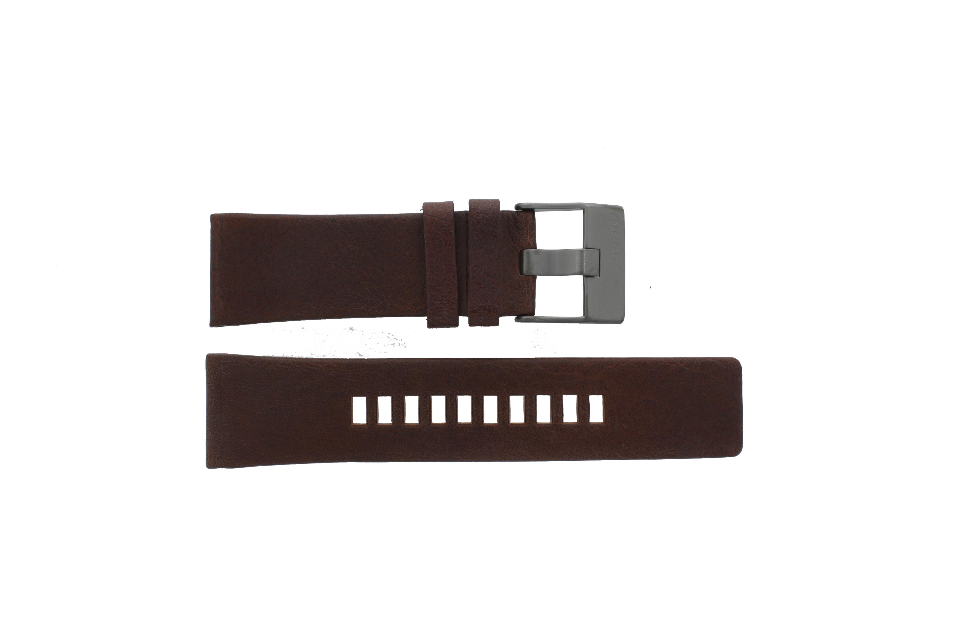 Watch strap Diesel DZ4210 Leather Brown 26mm