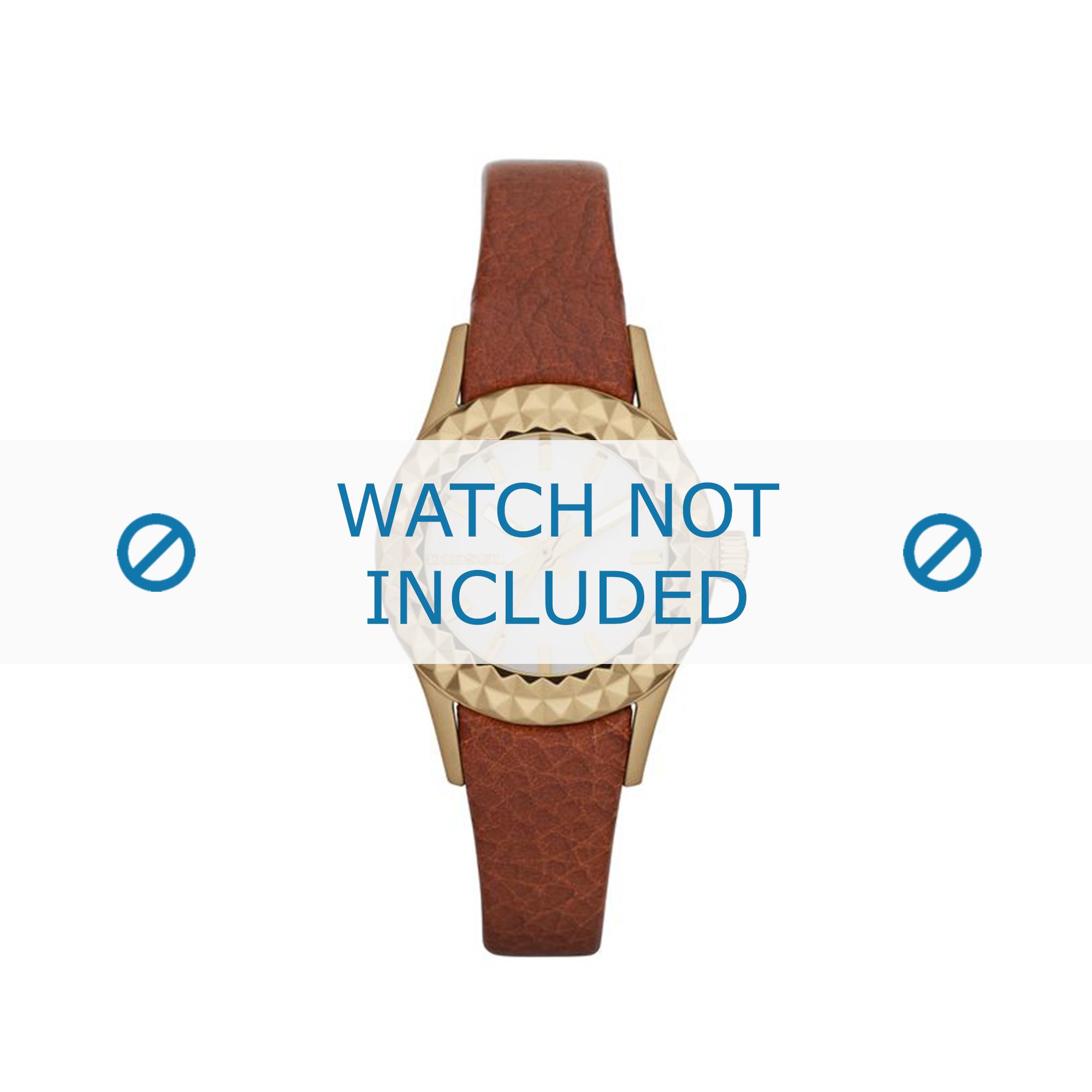 Watch strap Diesel DZ5311 Leather Brown 13mm