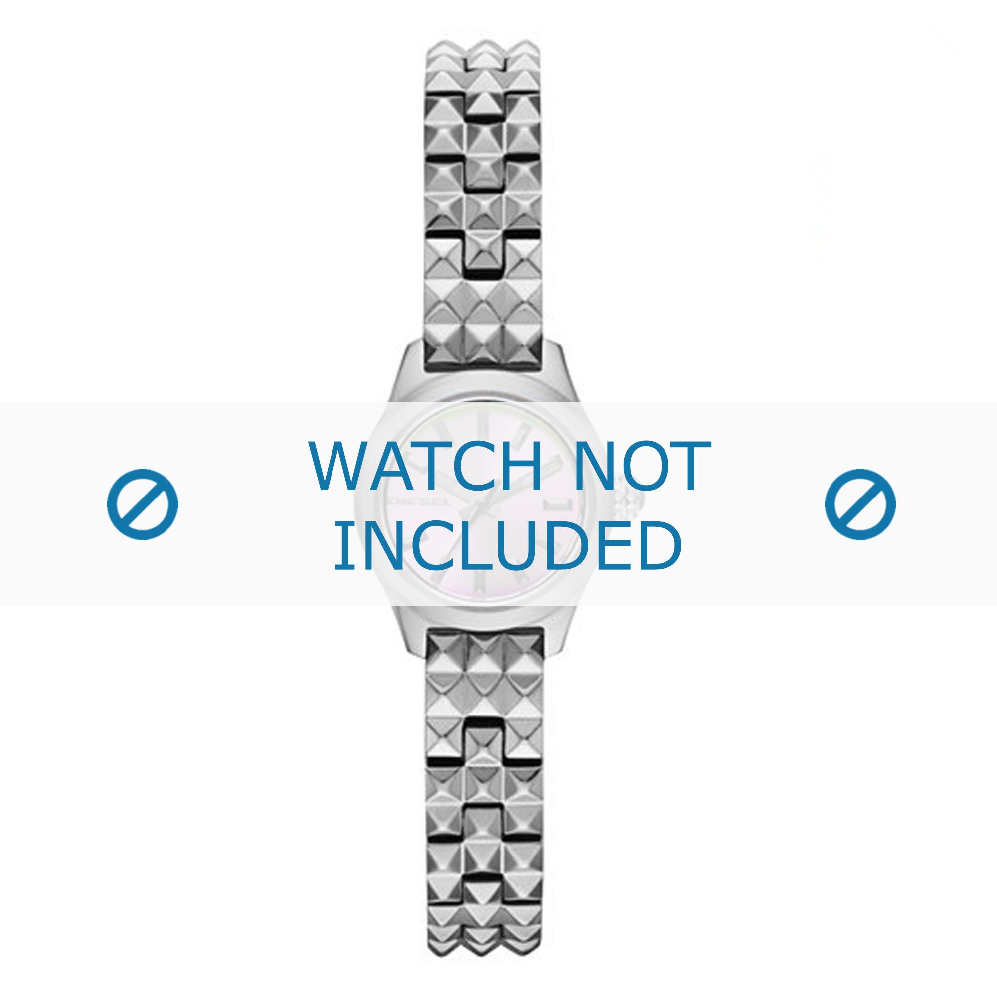 Diesel watch strap DZ5413 Stainless steel Silver 10mm