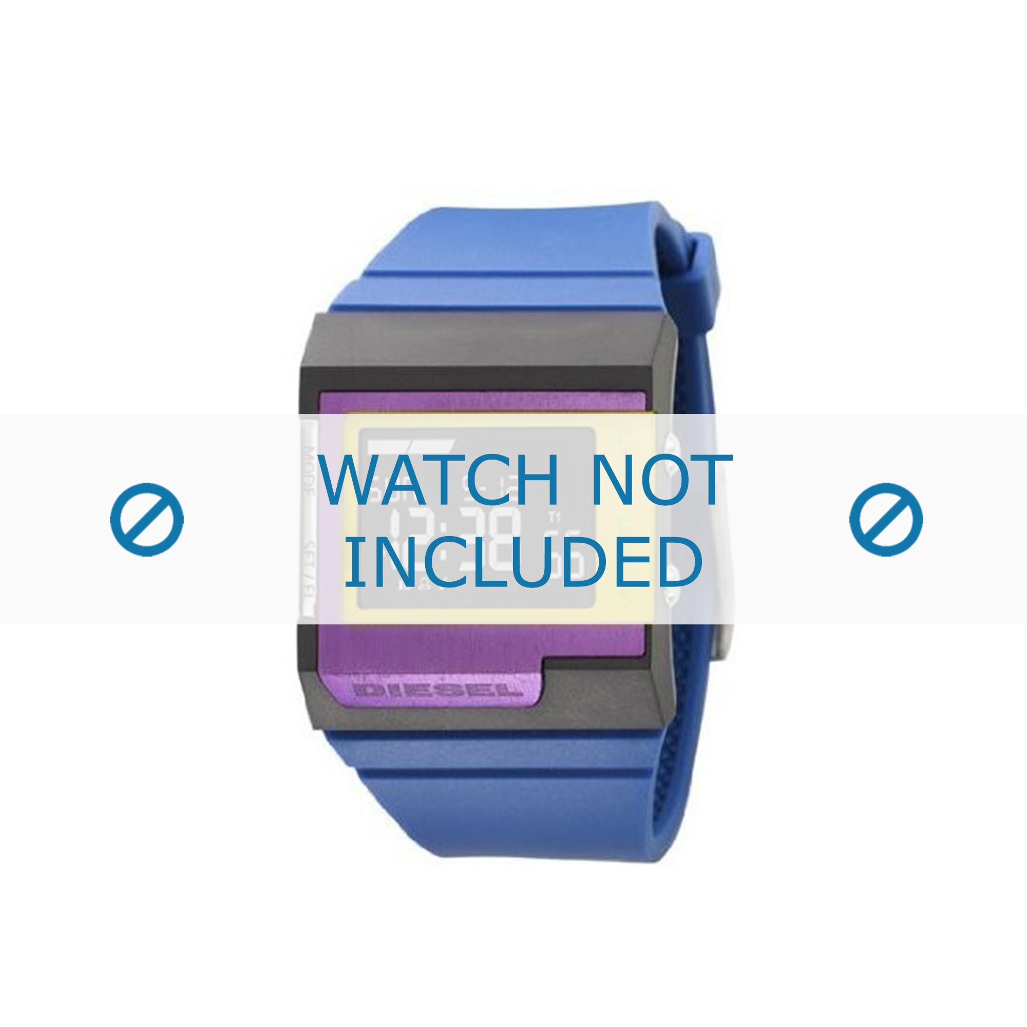 Diesel watch strap DZ7151 Silicone Blue 23mm