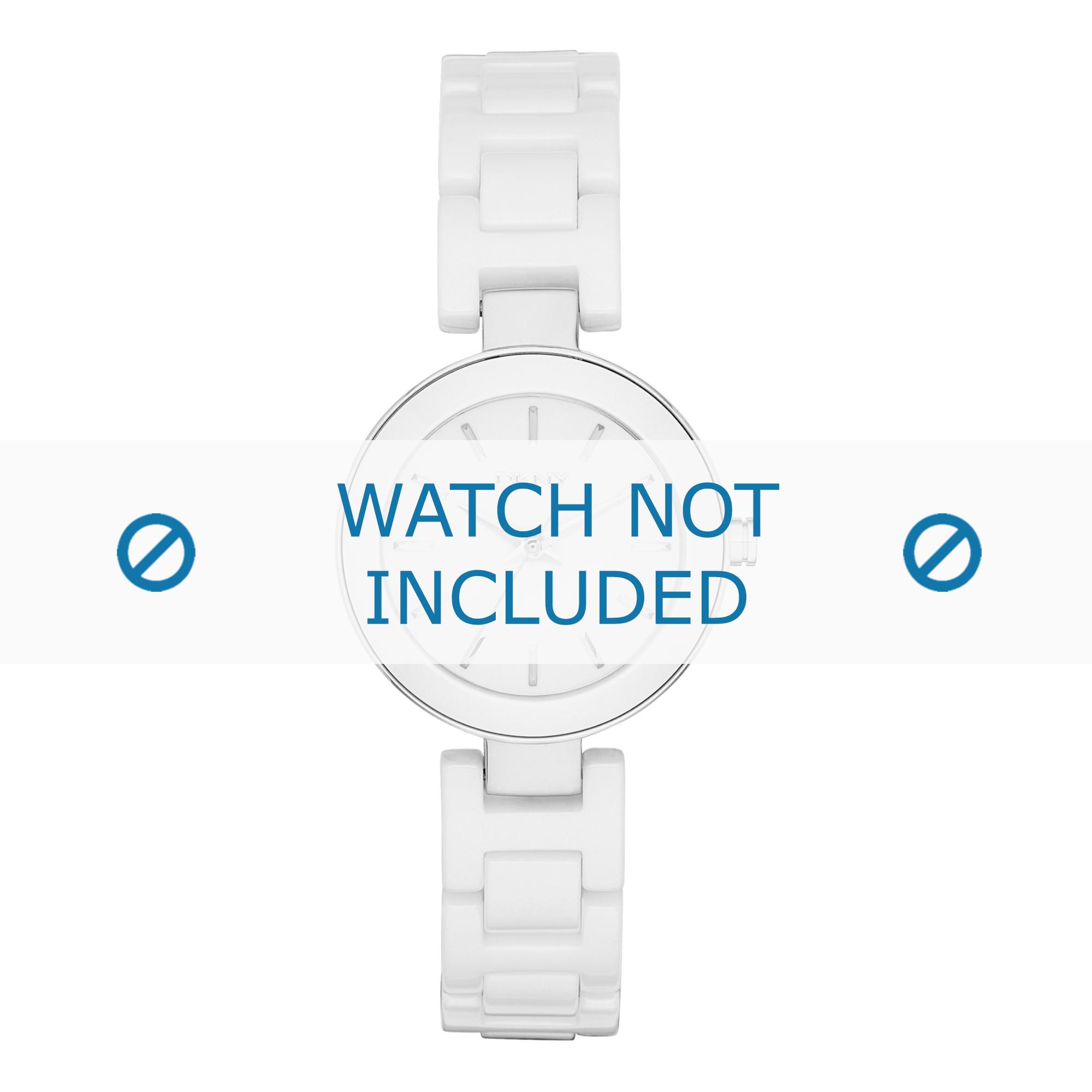 DKNY watch strap NY2354 Ceramics White 8mm