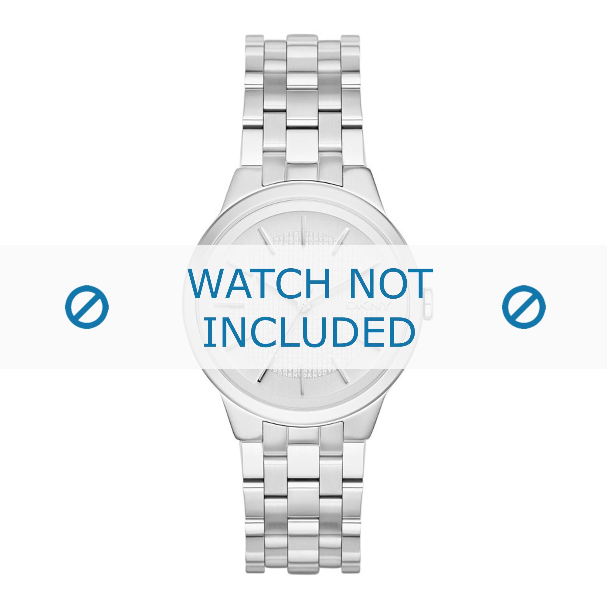 DKNY watch strap NY2381 Metal Silver 17mm