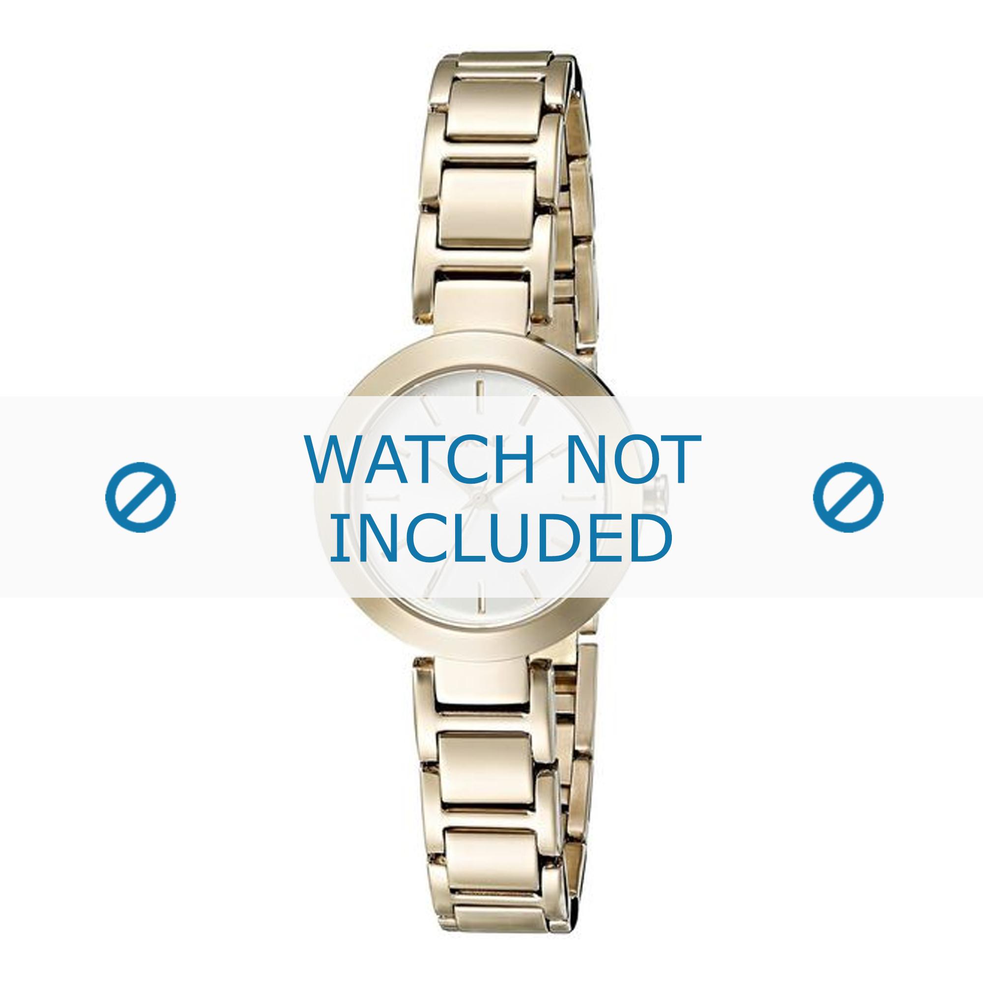 DKNY watch strap NY2399 Metal Gold 18mm