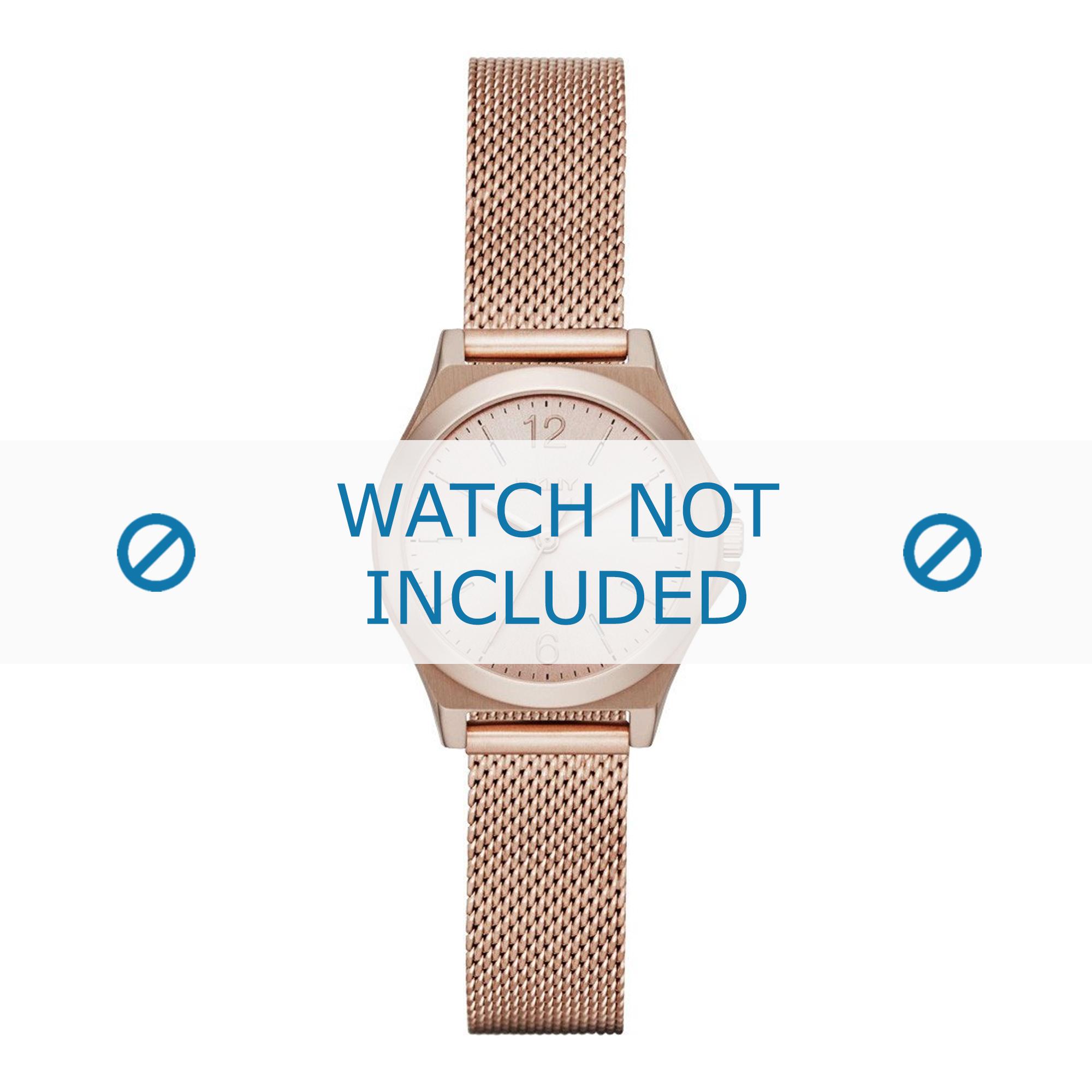 DKNY watch strap NY2489 Metal Rosé 8mm