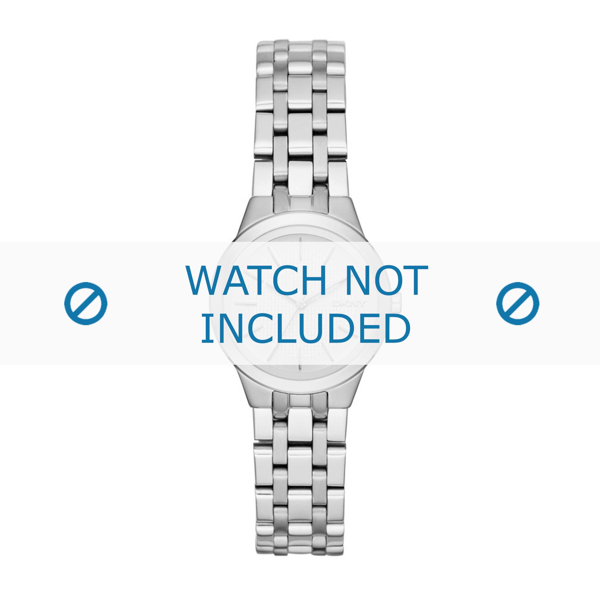 DKNY watch strap NY2490 Metal Silver 14mm