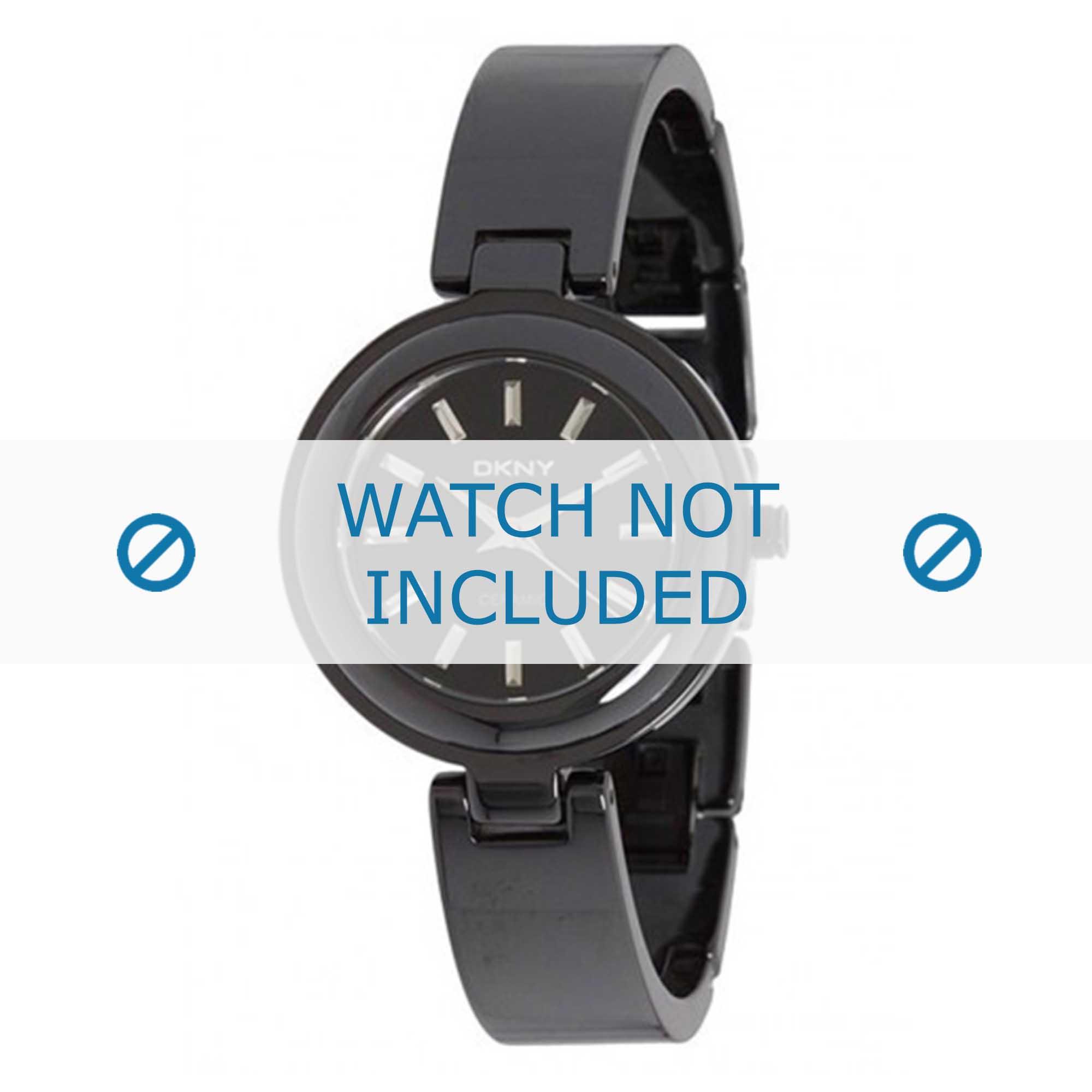 Watch strap DKNY NY8549 Ceramics Black 6mm