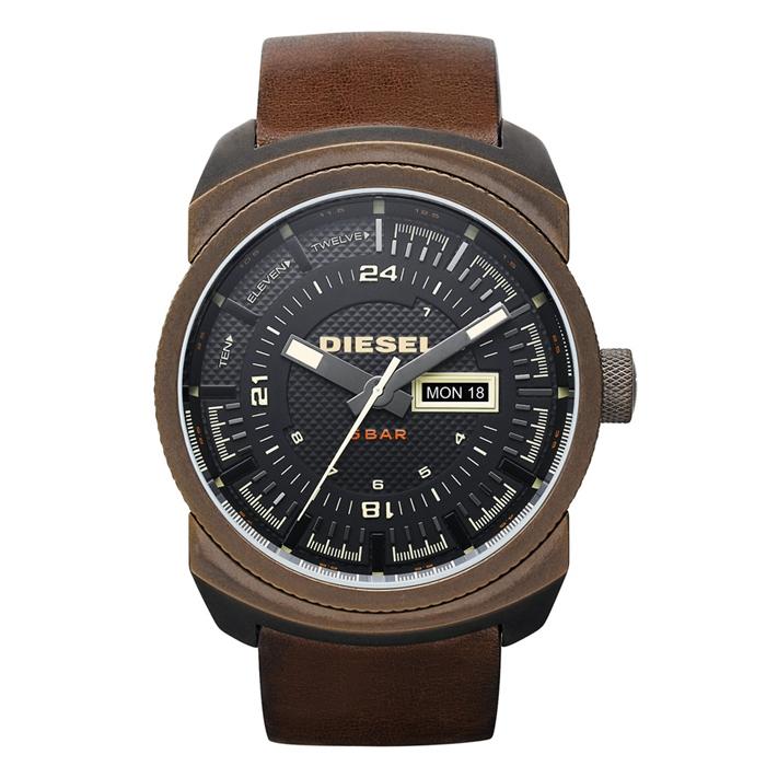 Watch strap Diesel DZ4239 Leather Brown 26mm