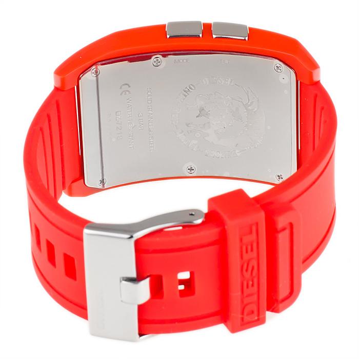 Diesel watch strap DZ7218 Silicone Red 24mm