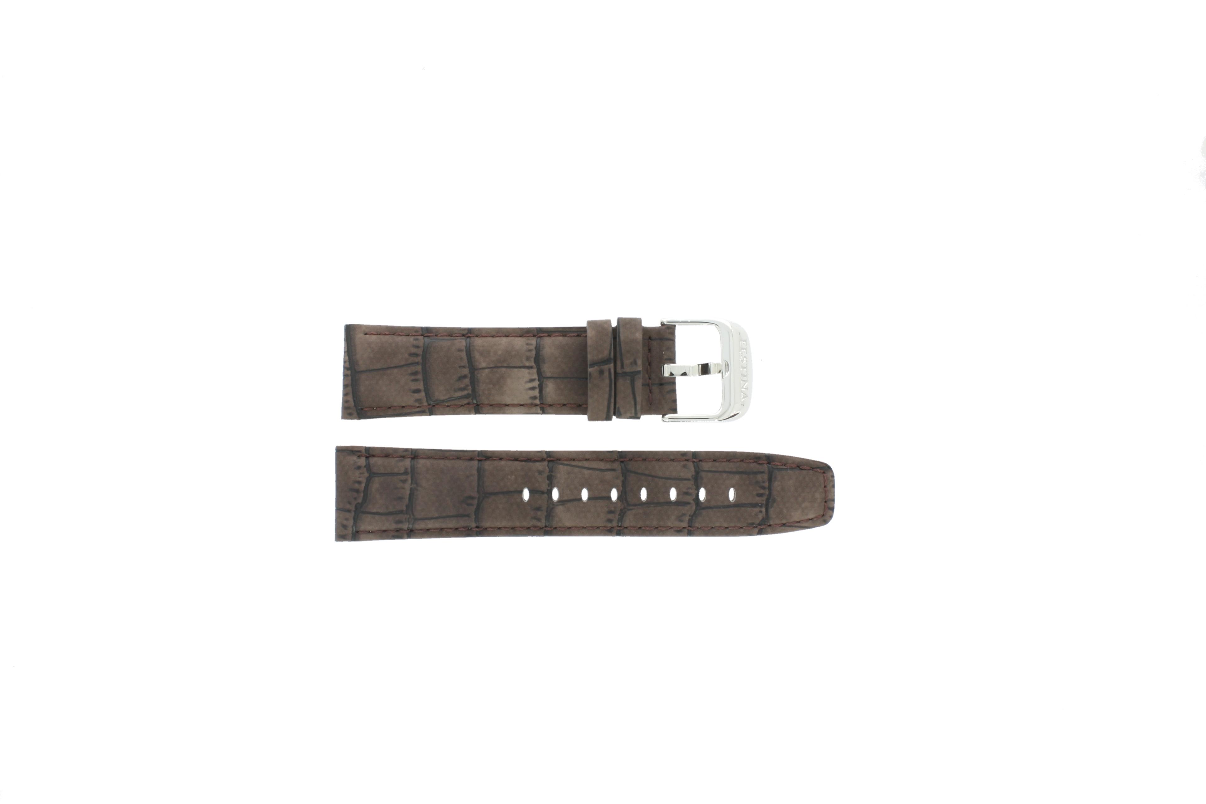 Watch strap Festina F16573-4 Leather Brown 23mm