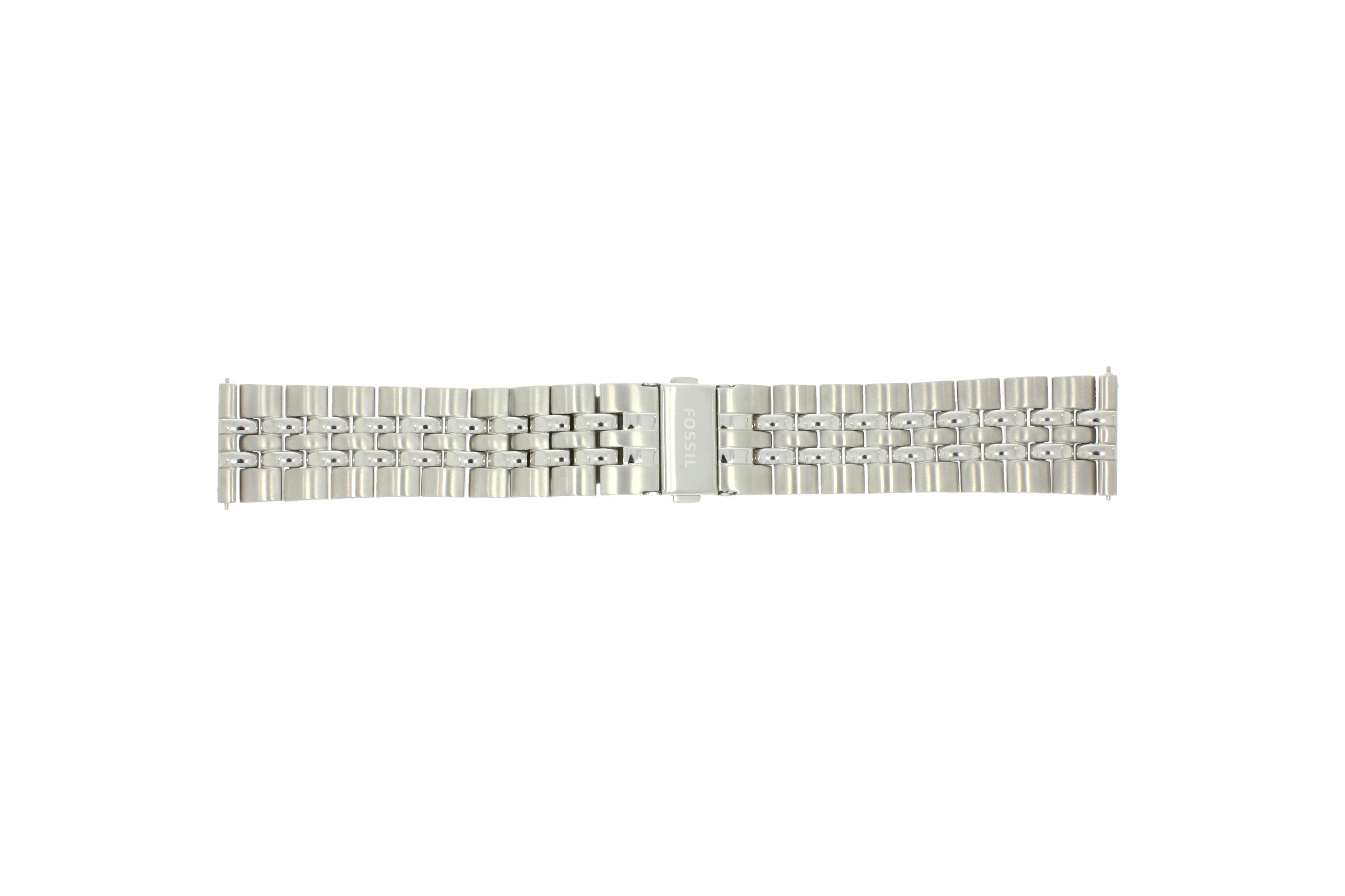 Fossil watch strap FTW2111 Metal Silver 22mm