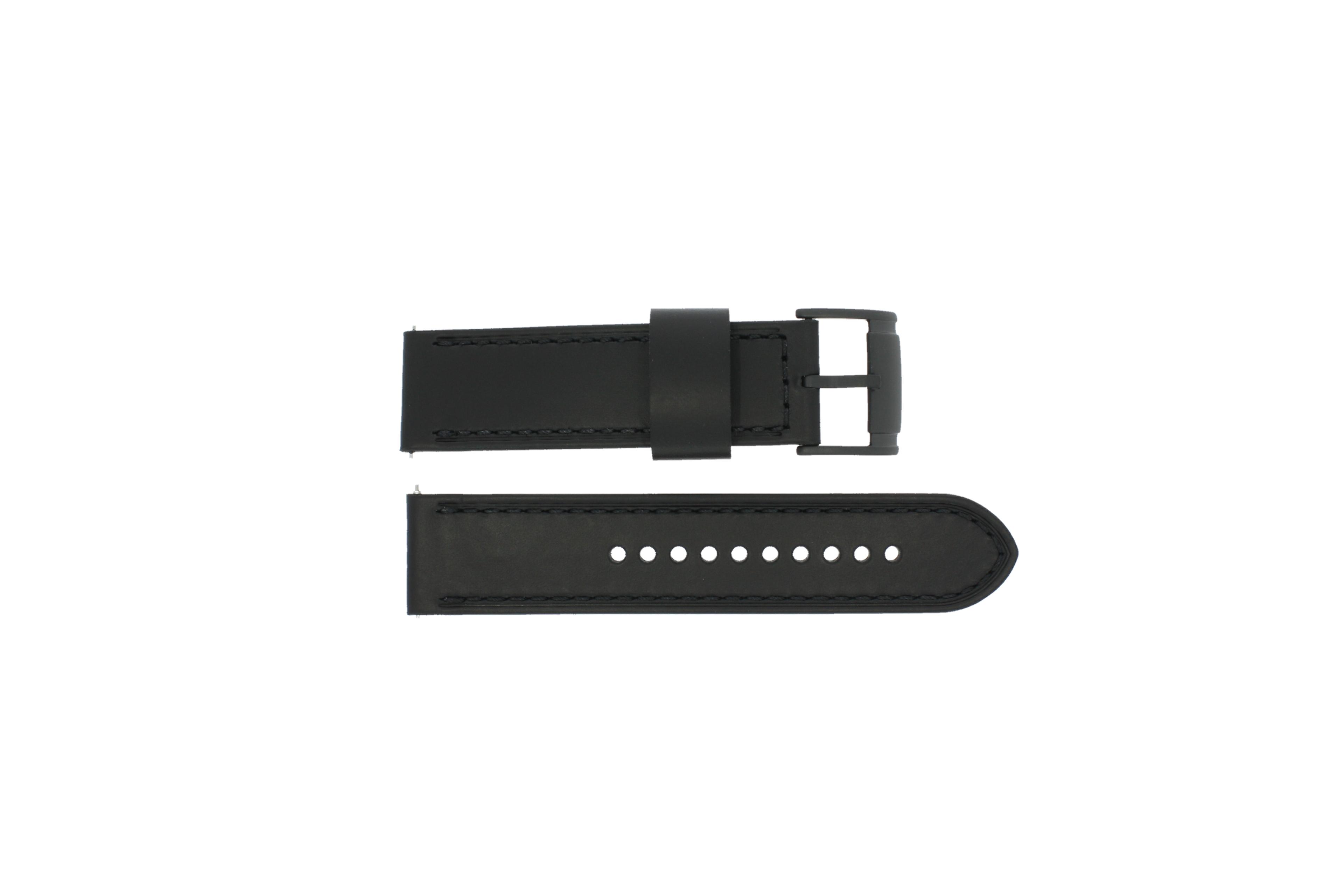 Watch strap Fossil JR1520 Leather Black 24mm