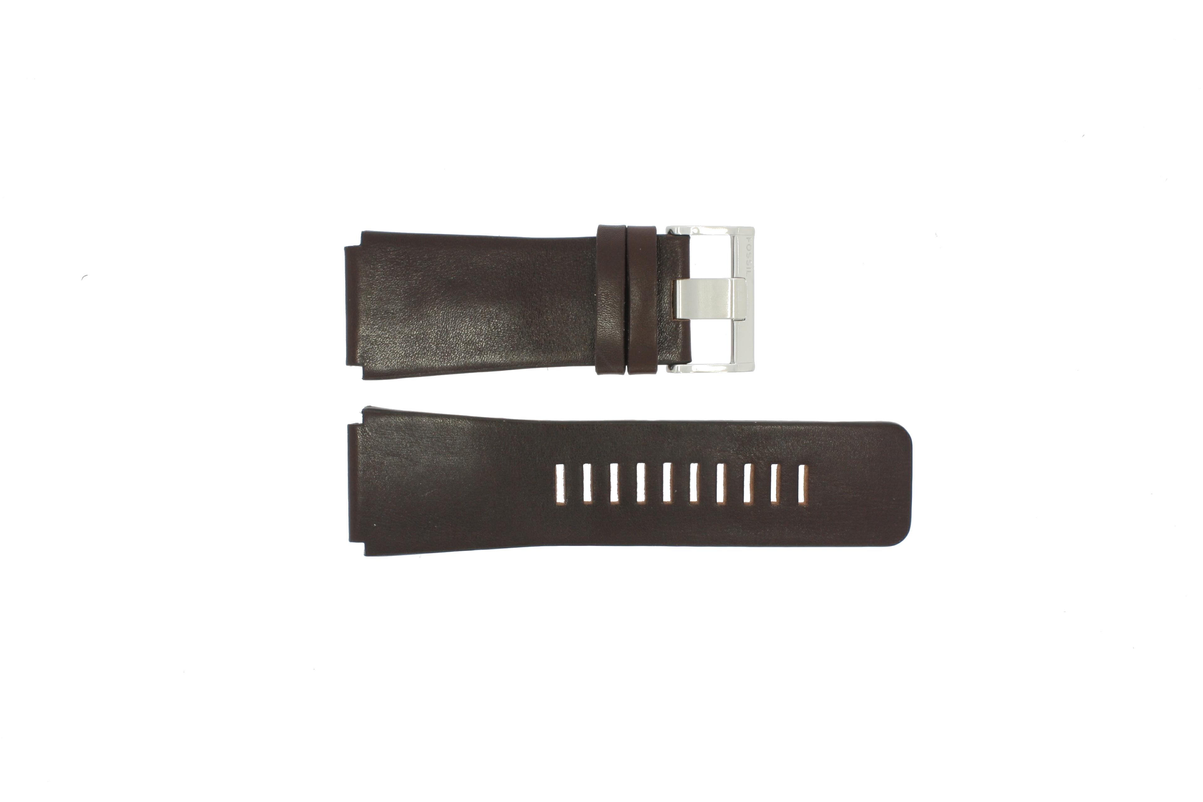 Watch strap Fossil JR9121 Leather Brown 26mm