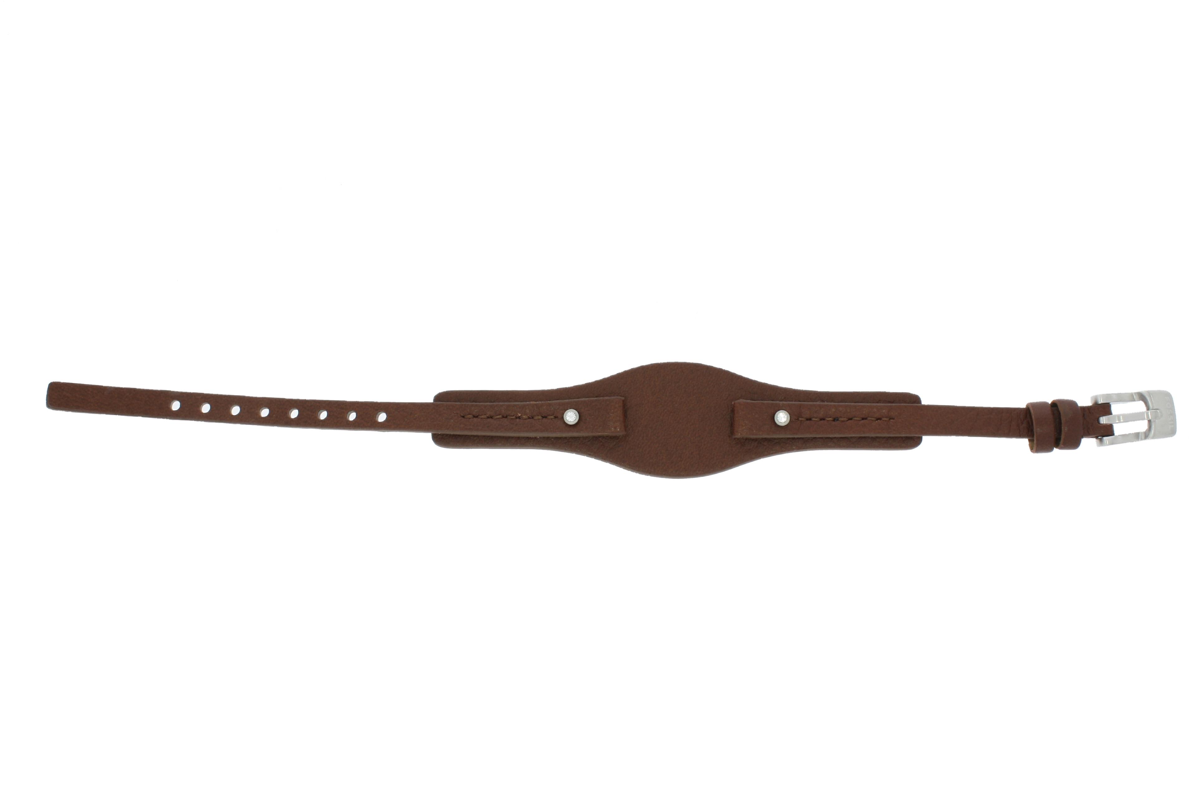 Watch strap Fossil JR9761 Leather Brown 8mm