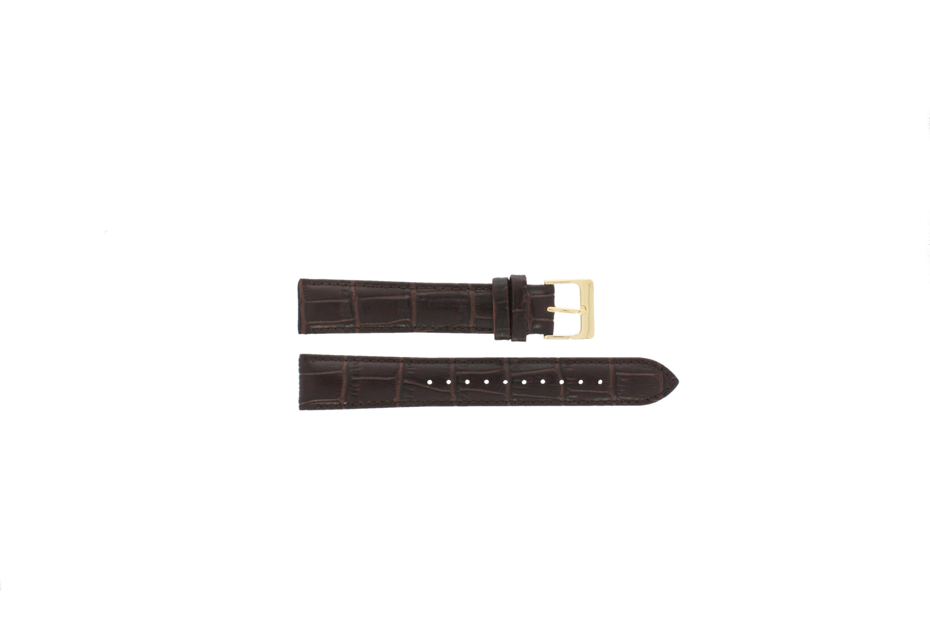 Watch strap Lorus VX32-X383 / RXD68EX9 / RR028X Leather Brown 18mm