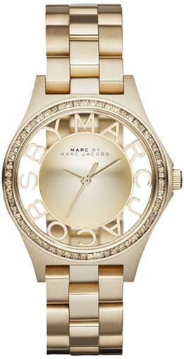 Watch strap Marc by Marc Jacobs MBM3338 Steel Gold Toned 16mm