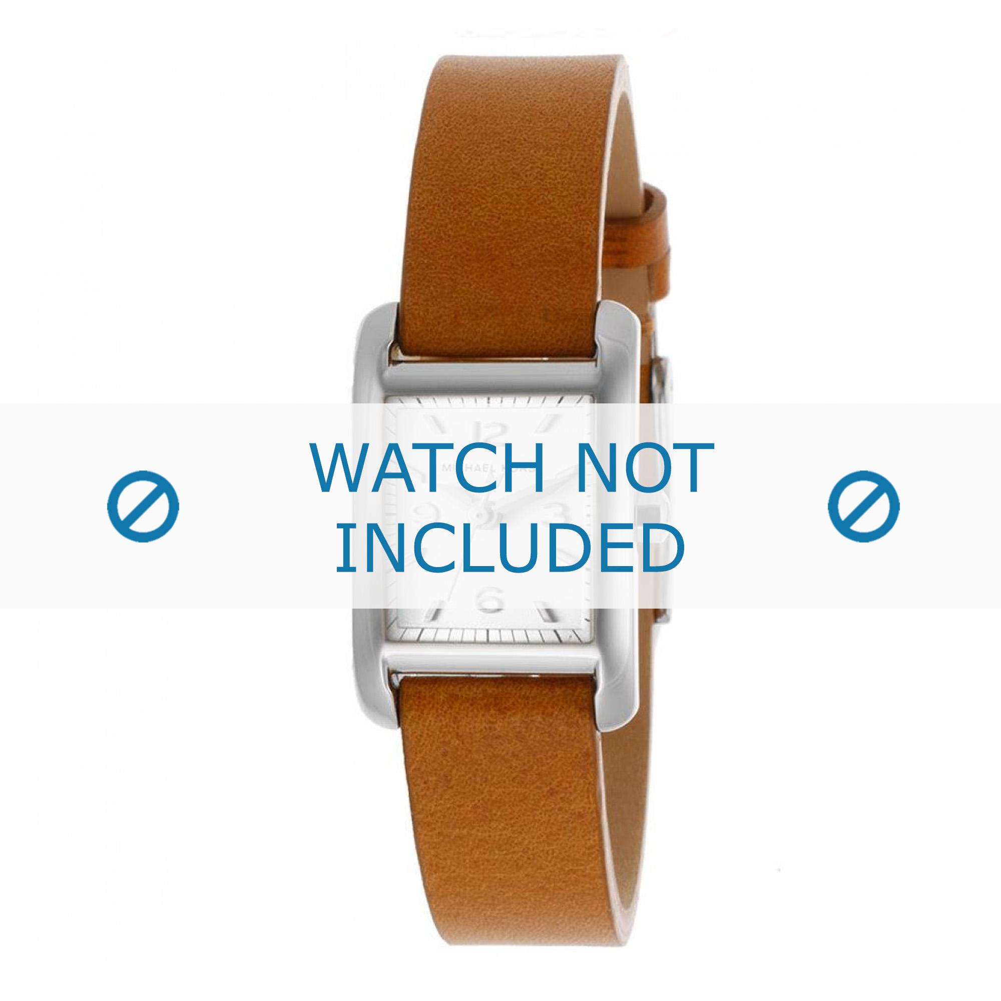 Michael Kors watch strap MK2257 Leather Cognac 14mm